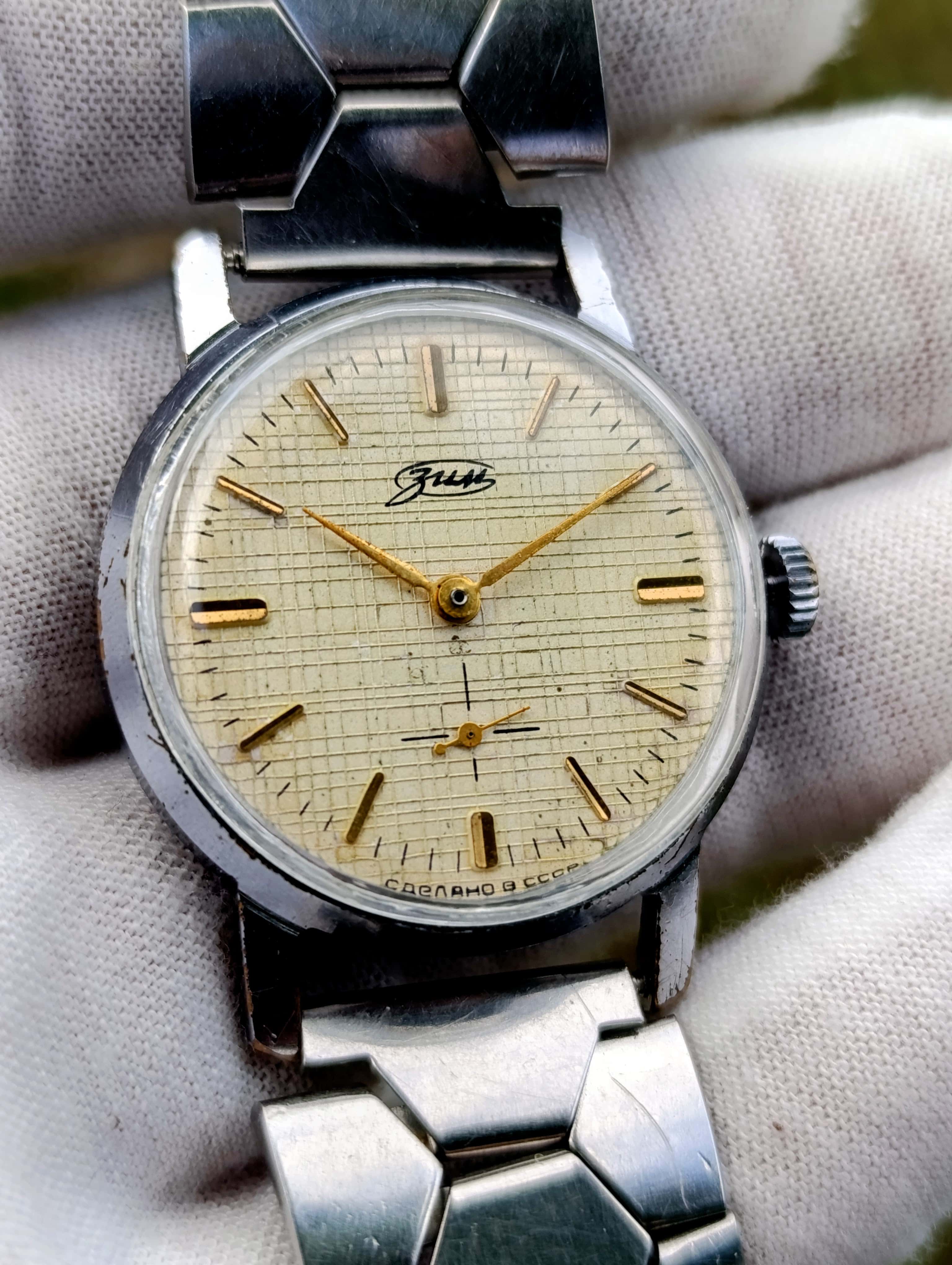 Vintage ZIM Watch by Maslennikov Factory with Rare Dial
