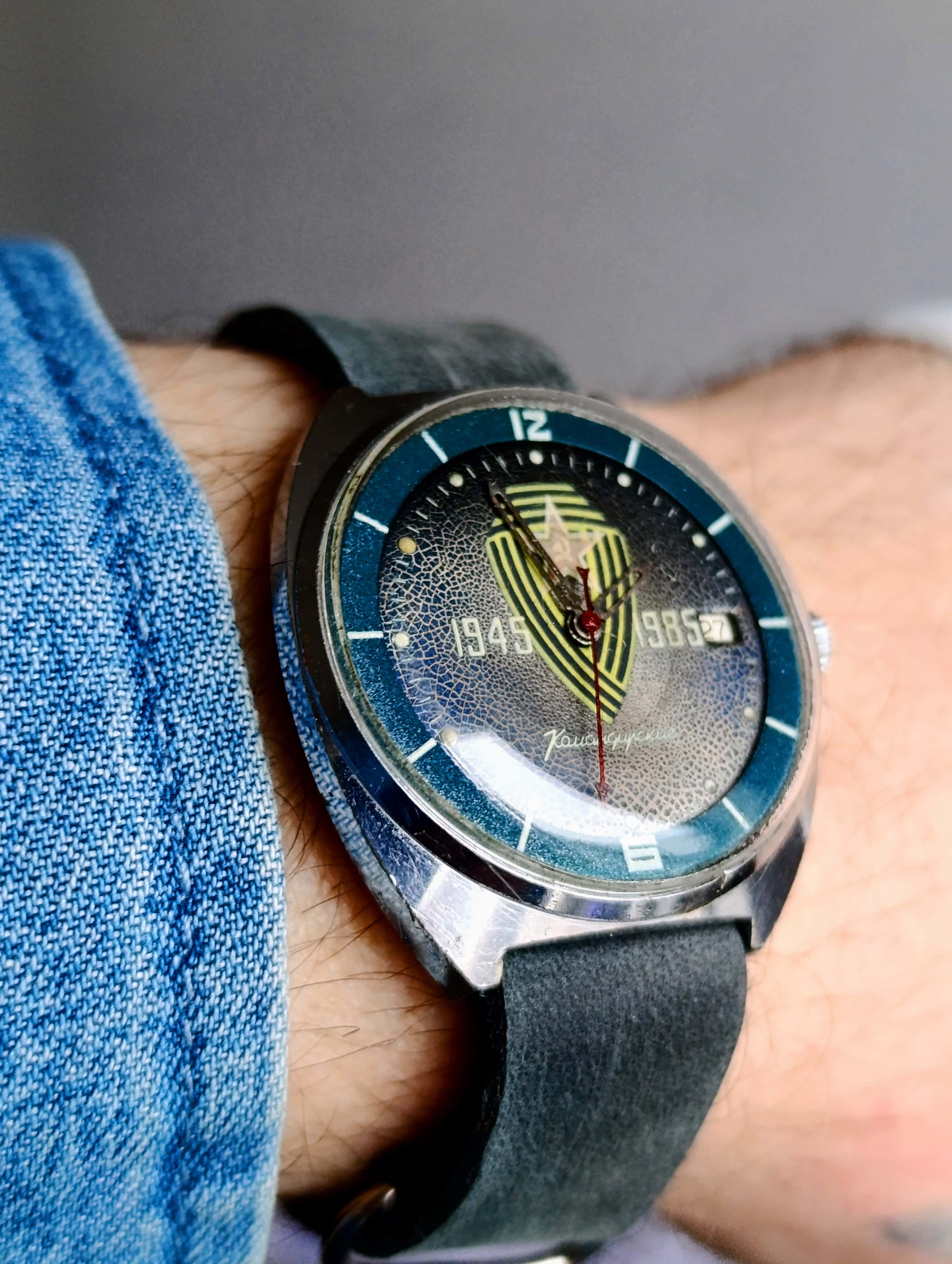 Vostok Komandirskie Cal.: 2234 Hack Function Original Vintage Soviet Wristwatch Chistopol Watch Factory 1985
