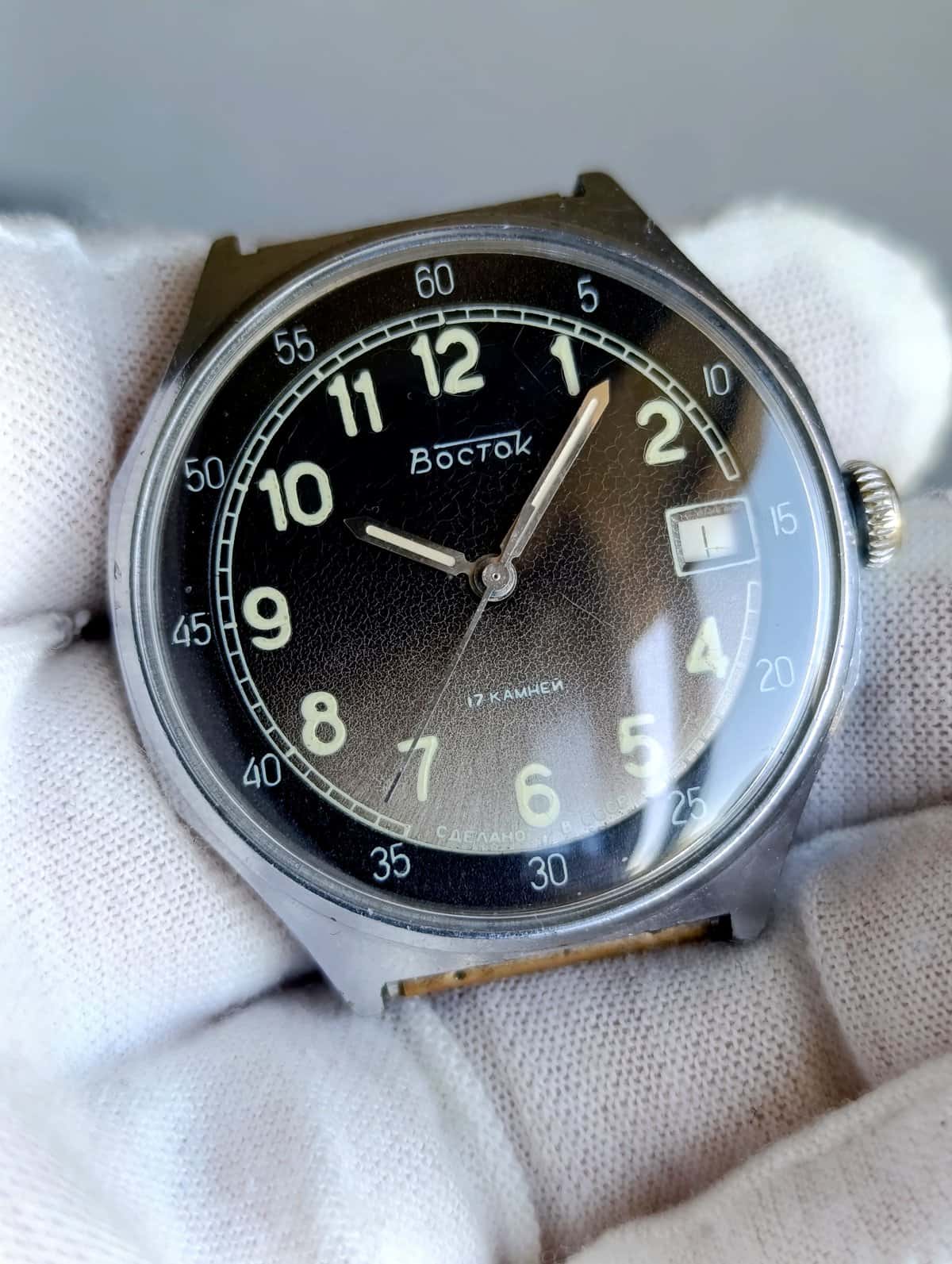 Soviet Vostok Watch 1980s Model 291175 Cal.2414A Serviced Vintage USSR