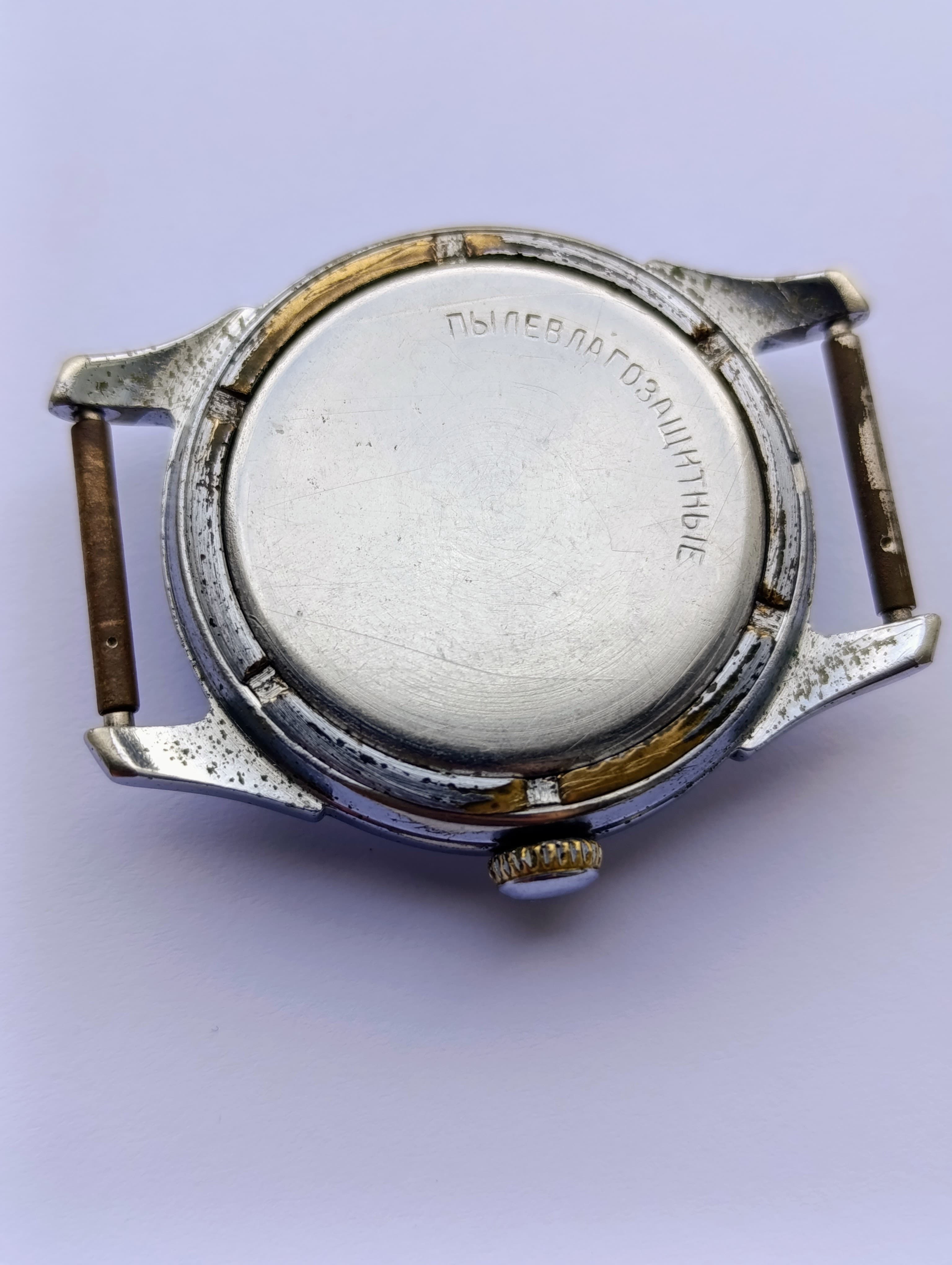 Soviet Watch Pobeda 2603 16 Jewels Leningrad Electric Clocks (ECHL) Made in USSR 1950s – thumbnail 2