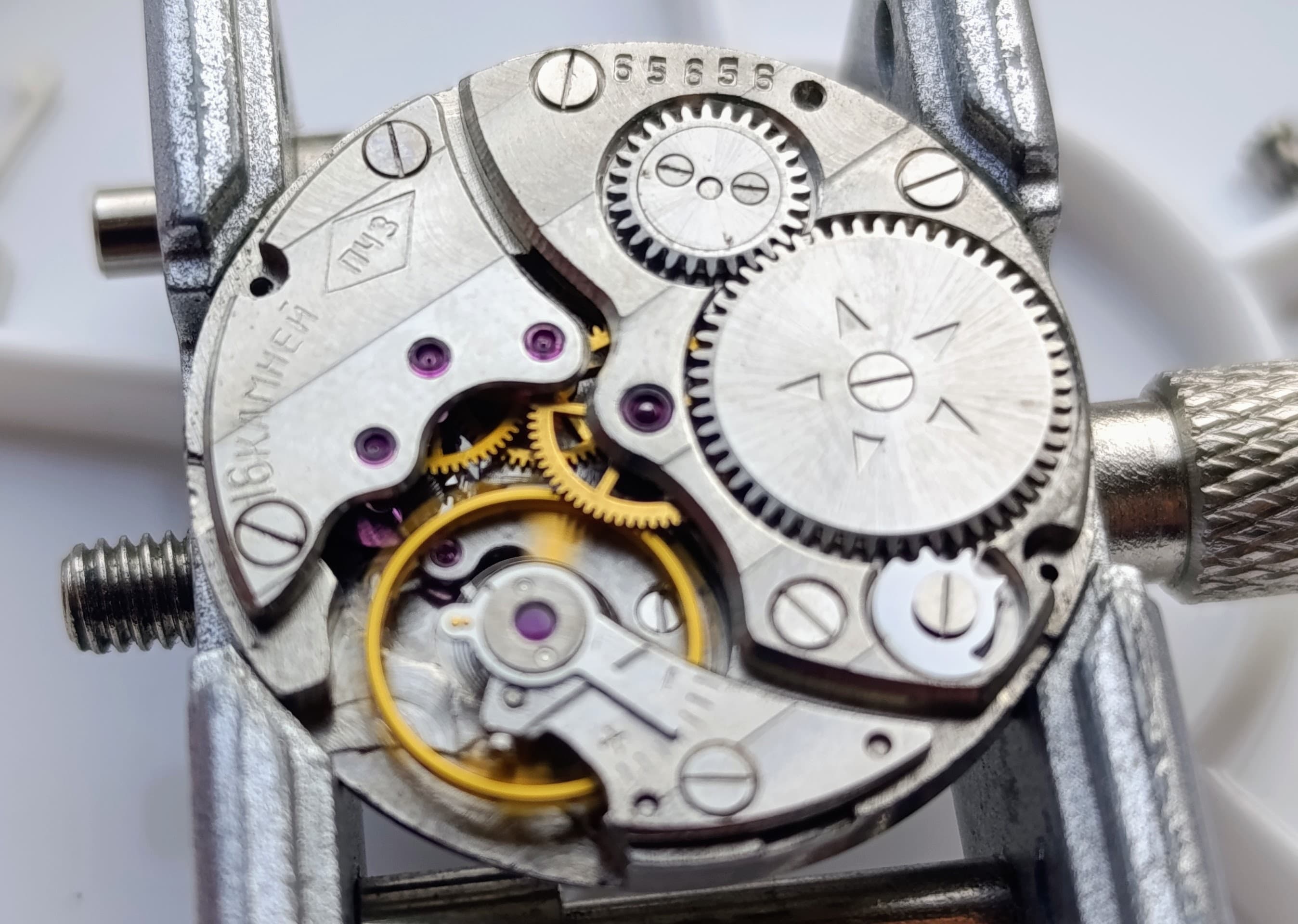 Soviet Watch Pobeda 2603 16 Jewels Leningrad Electric Clocks (ECHL) Made in USSR 1950s – thumbnail 3