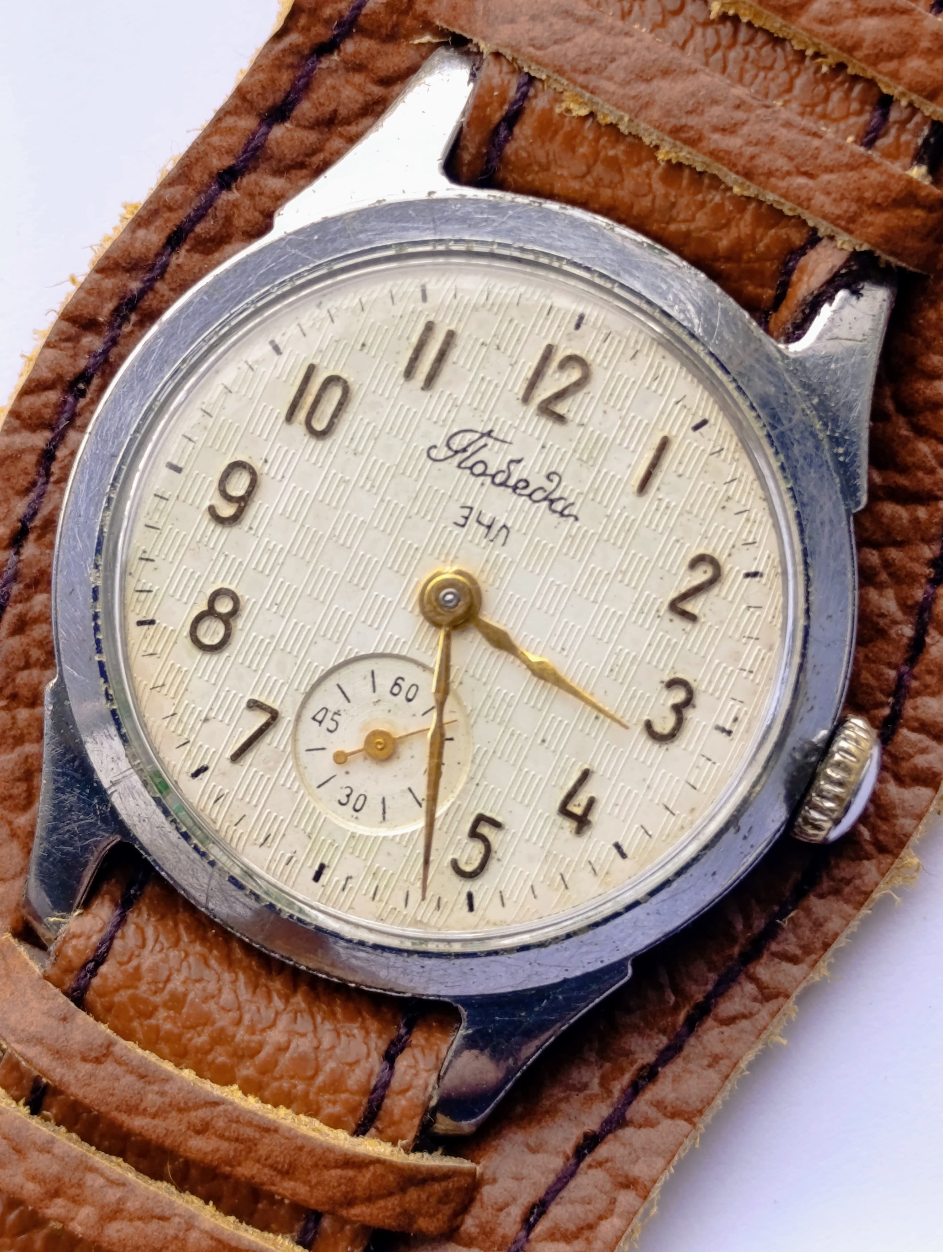 Soviet Watch Pobeda 2603 16 Jewels Leningrad Electric Clocks (ECHL) Made in USSR 1950s – thumbnail 8