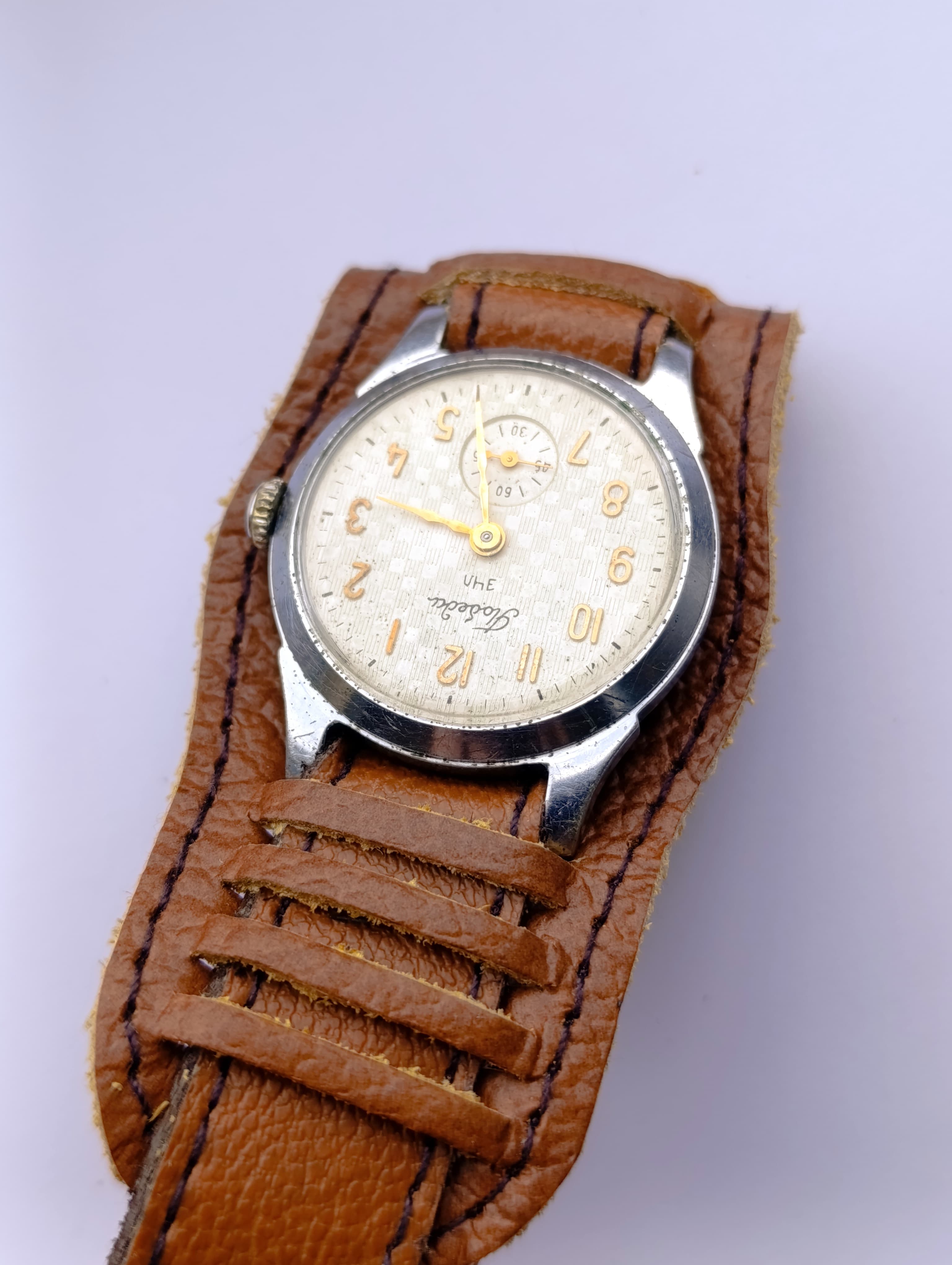 Soviet Watch Pobeda 2603 16 Jewels Leningrad Electric Clocks (ECHL) Made in USSR 1950s – thumbnail 9