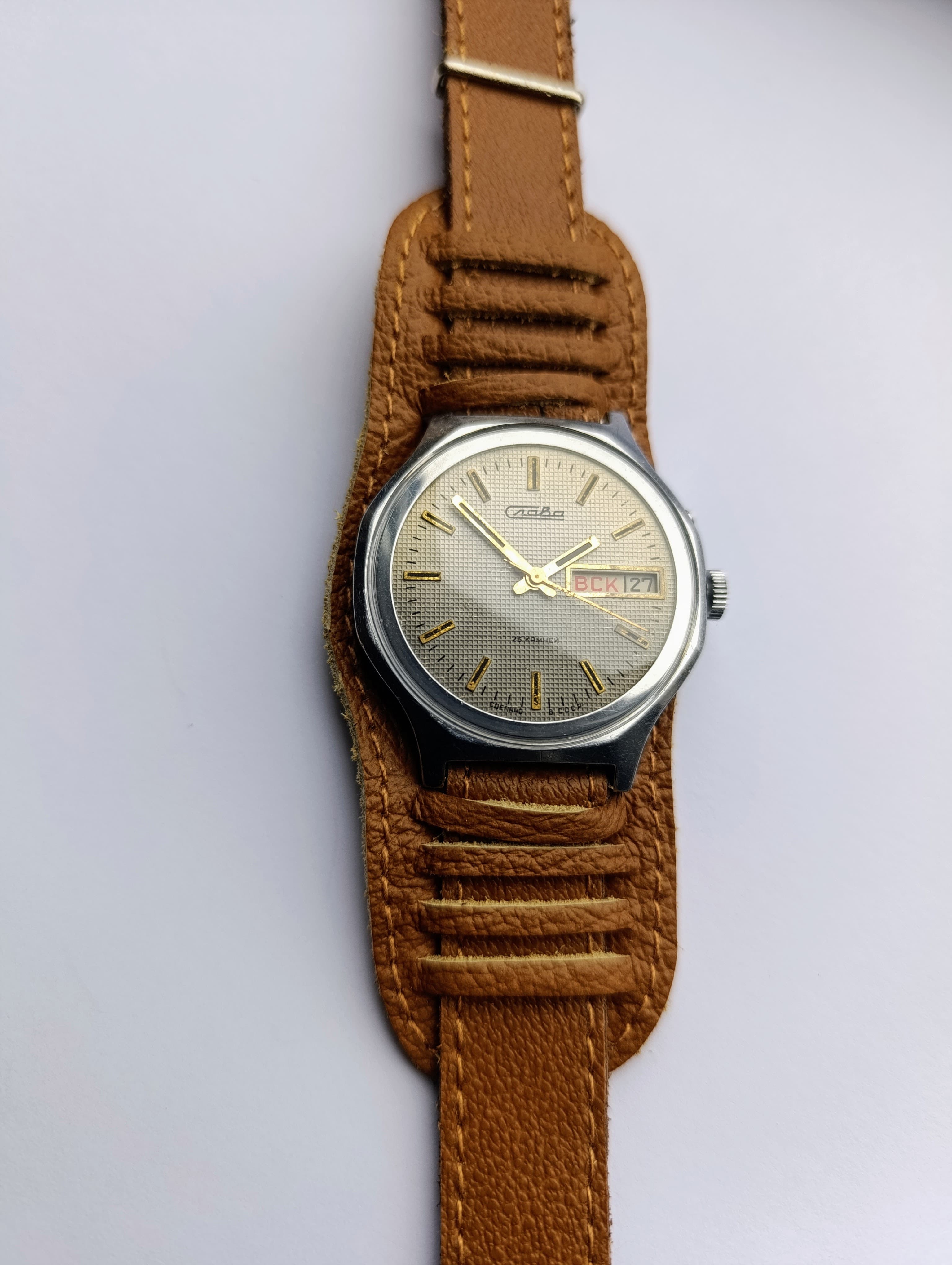 Vintage Slava 2428 Mechanical Watch  – Made in USSR by Second Moscow Watch Factory – thumbnail 12