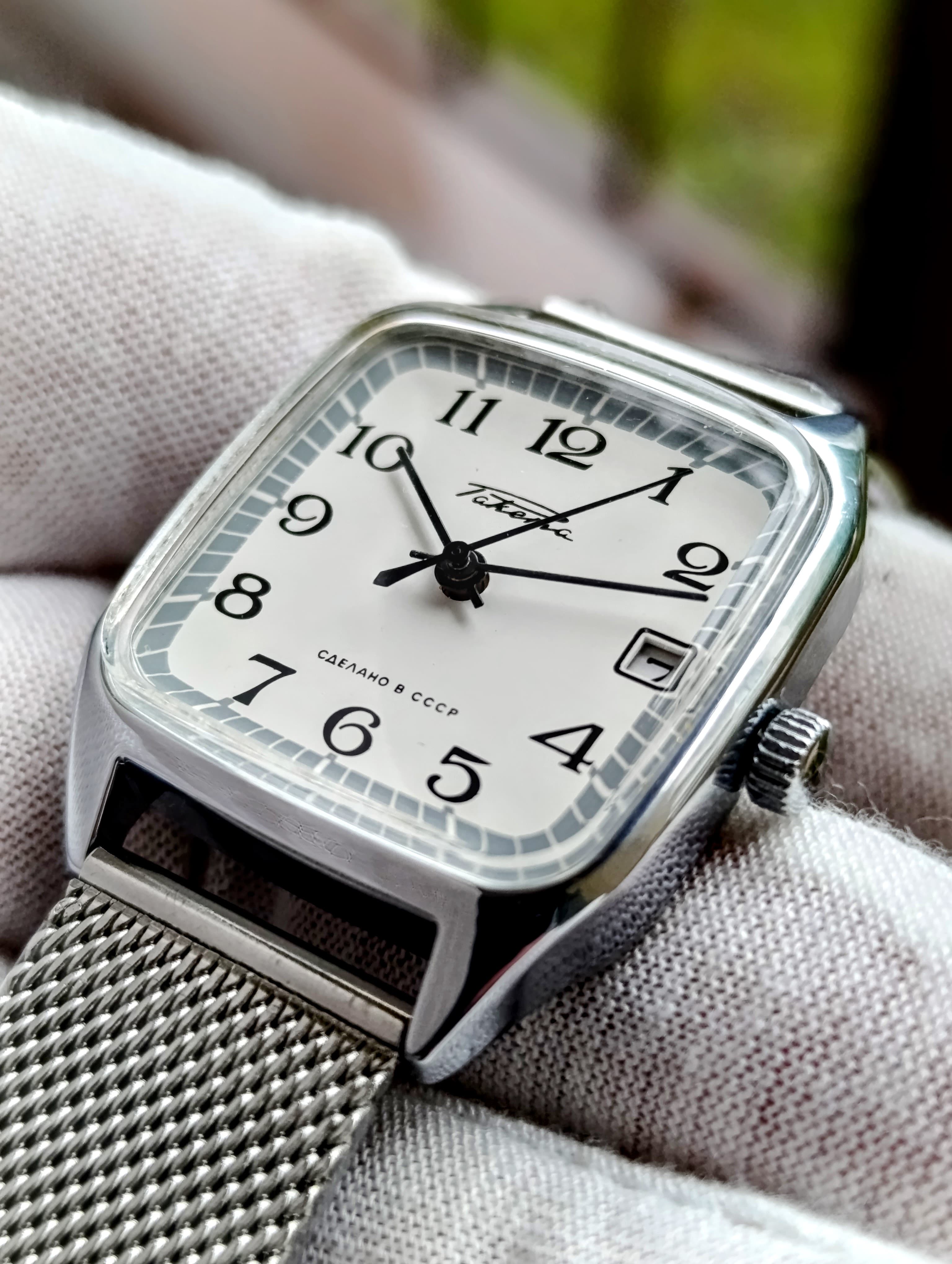 Soviet Vintage Watch Raketa Cal. 2614.H 19 Jewels Made in USSR  Petrodvorets Watch Factory 1980s – thumbnail 8