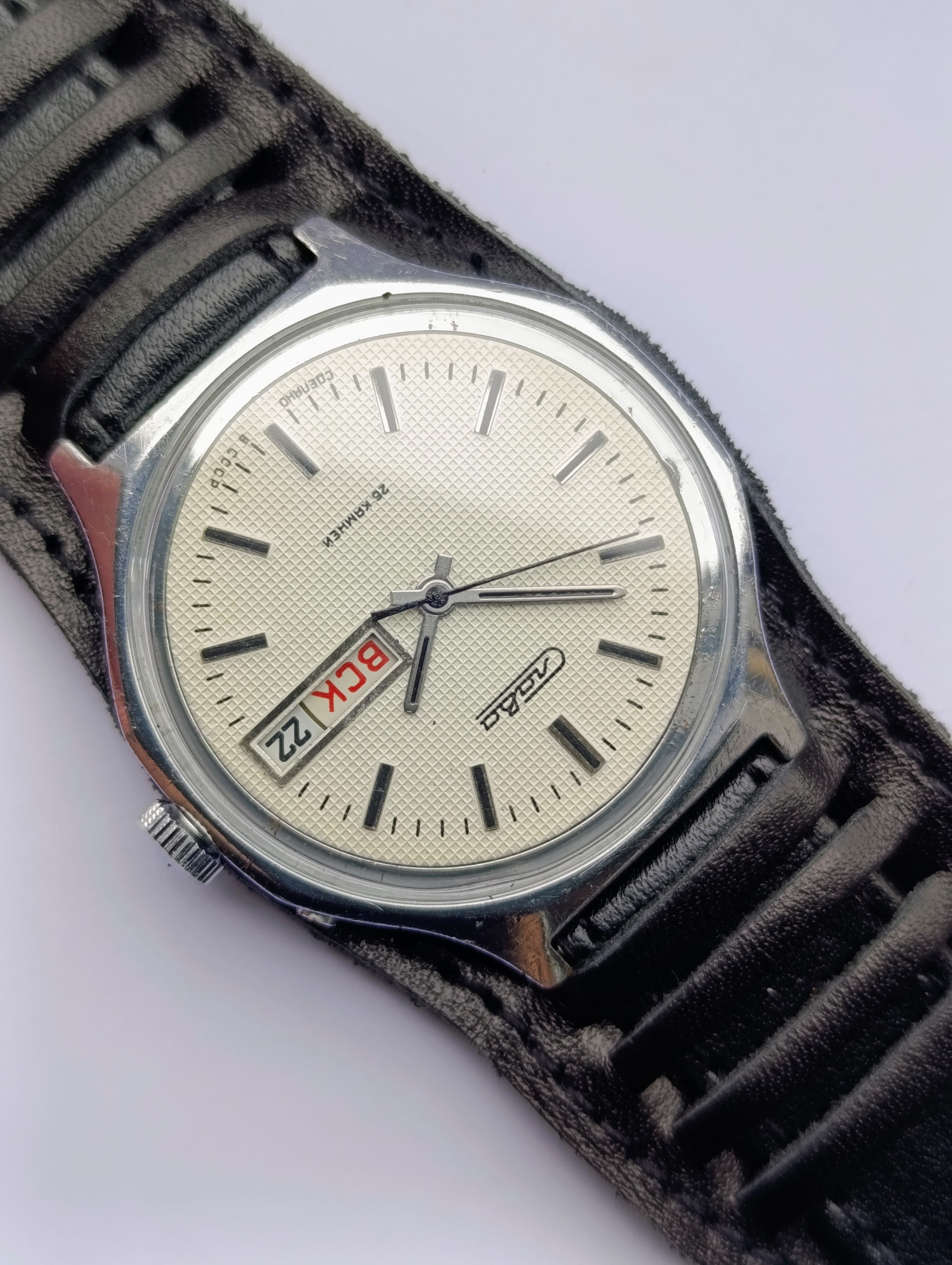 Slava Soviet Watch Cal. 2428 Second Moscow Watch Factory Made in USSR 1980s – thumbnail 6