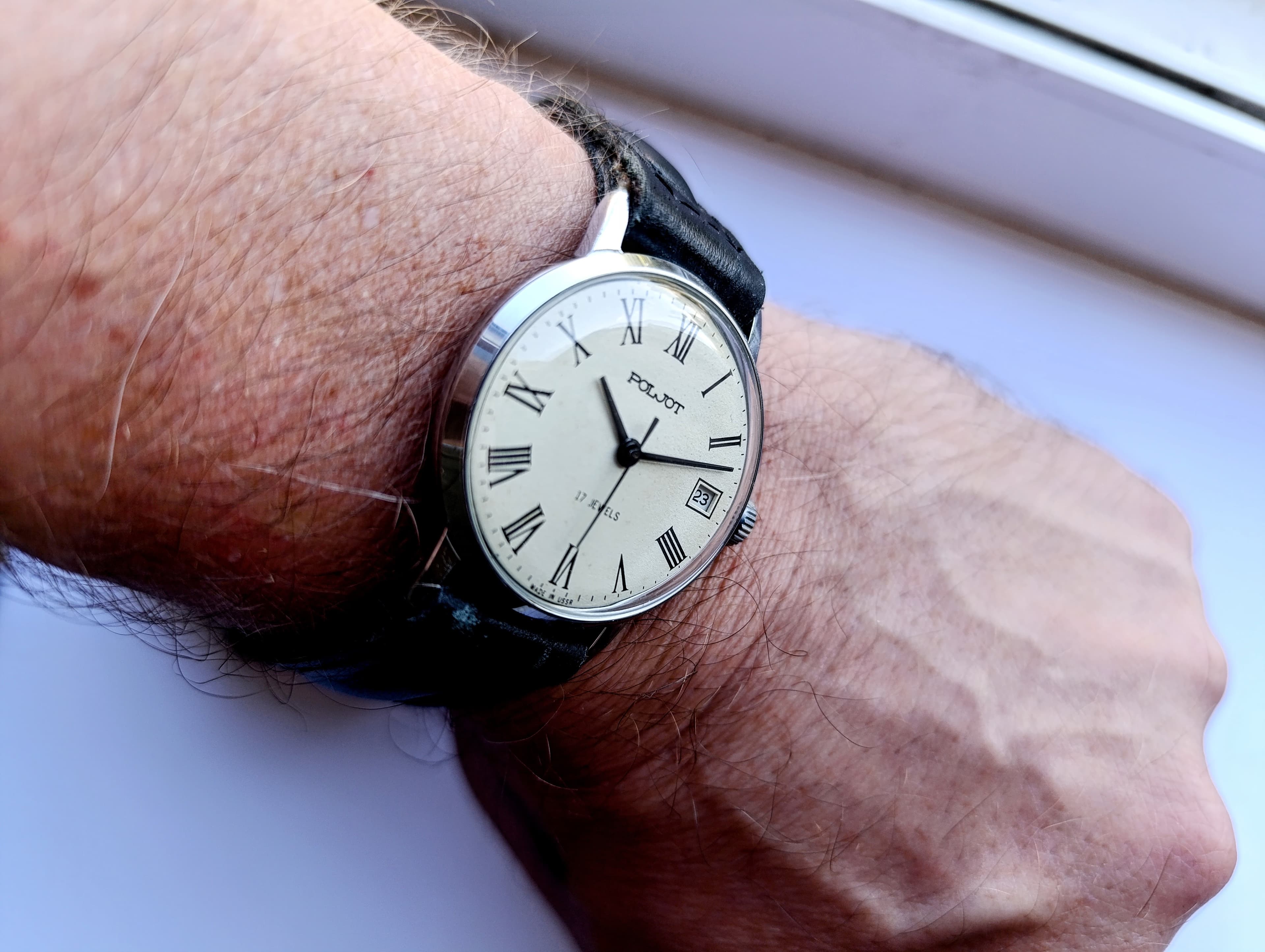 Soviet Watch Poljot 2614.2H Model 4321355 Manual Winding 17 Jewels First Moscow Watch Factory Made in USSR 1980s – thumbnail 12