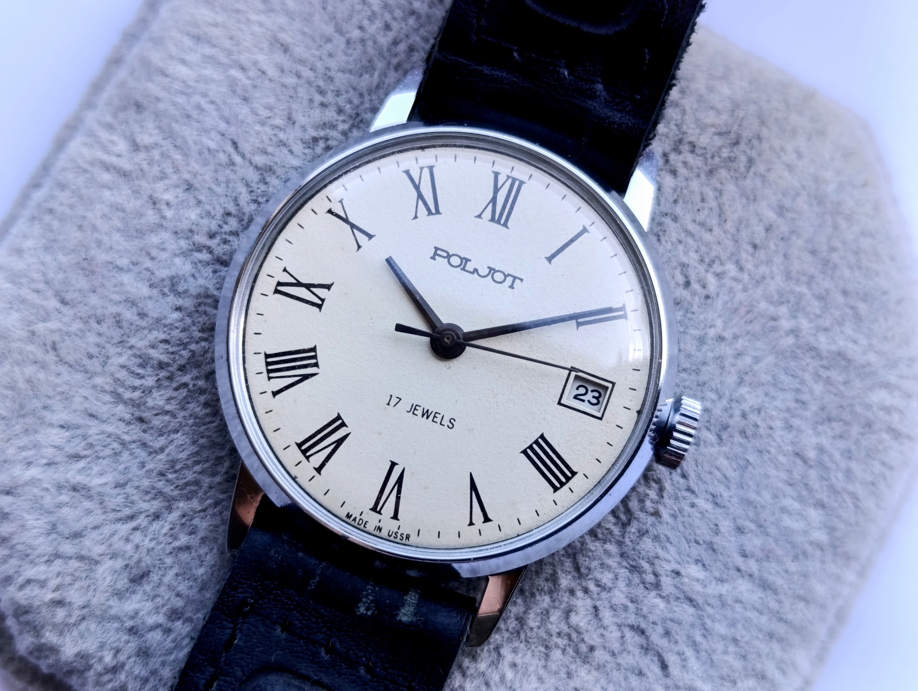 Soviet Watch Poljot 2614.2H Model 4321355 Manual Winding 17 Jewels First Moscow Watch Factory Made in USSR 1980s – thumbnail 11
