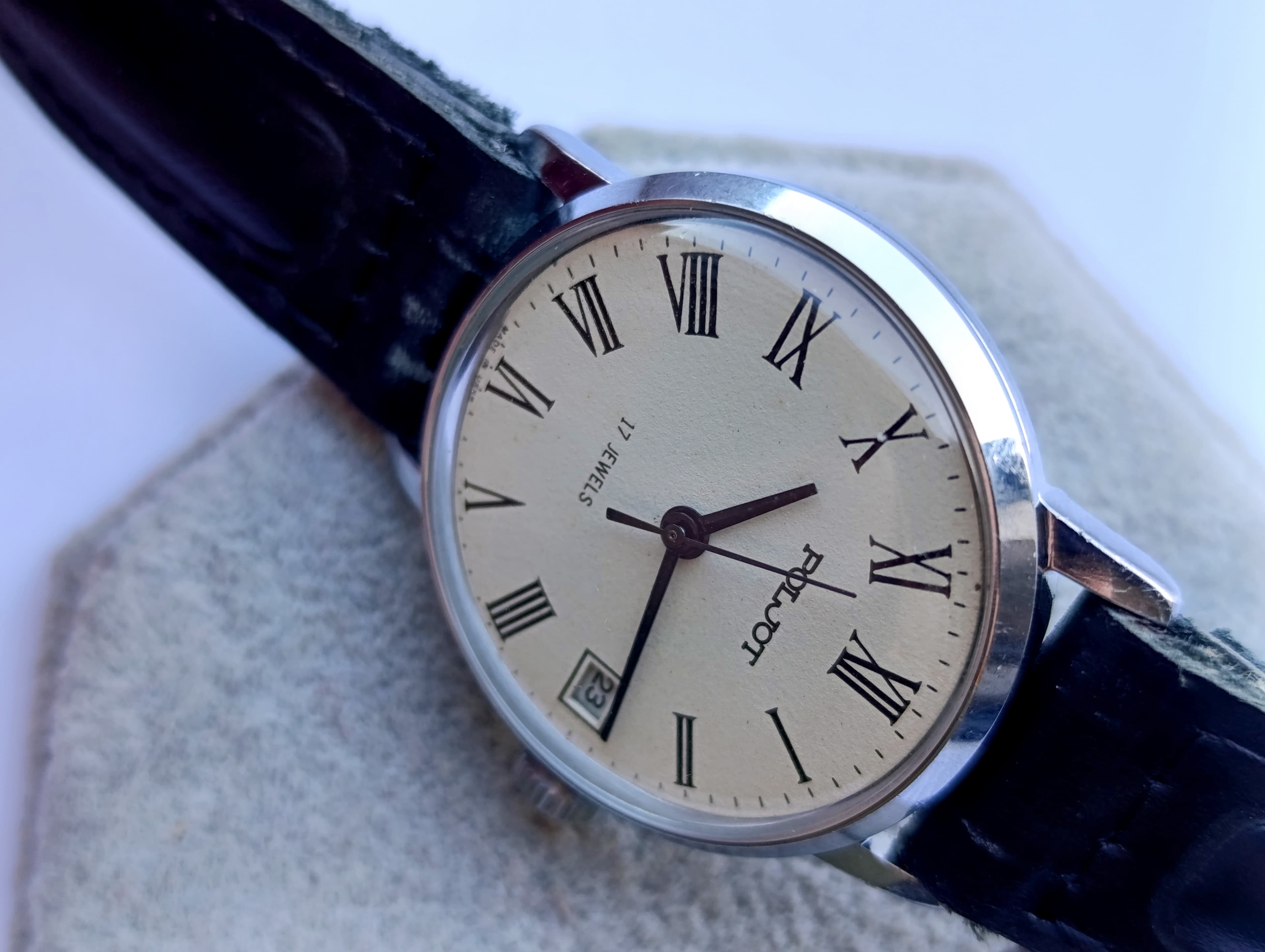 Soviet Watch Poljot 2614.2H Model 4321355 Manual Winding 17 Jewels First Moscow Watch Factory Made in USSR 1980s – thumbnail 8