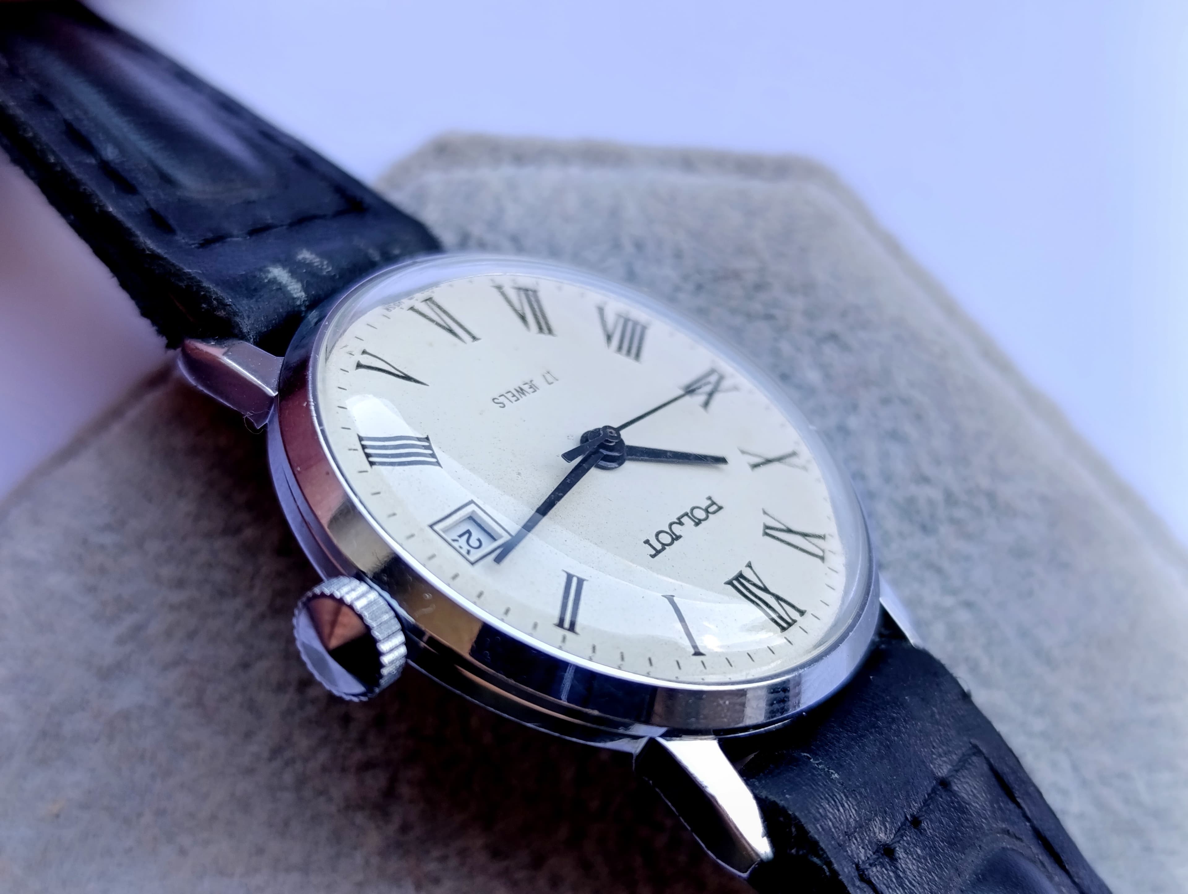 Soviet Watch Poljot 2614.2H Model 4321355 Manual Winding 17 Jewels First Moscow Watch Factory Made in USSR 1980s – thumbnail 7