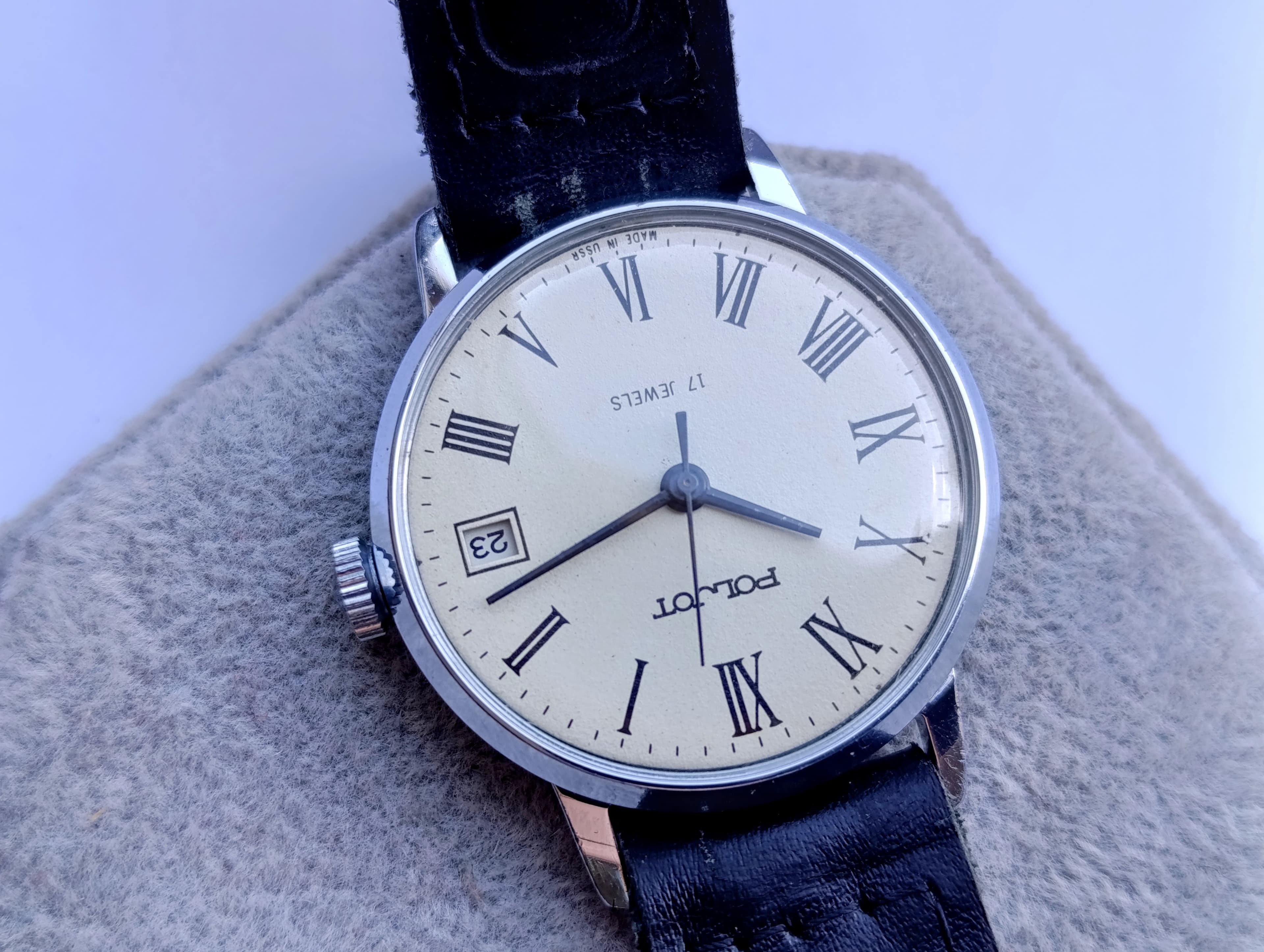 Soviet Watch Poljot 2614.2H Model 4321355 Manual Winding 17 Jewels First Moscow Watch Factory Made in USSR 1980s – thumbnail 5