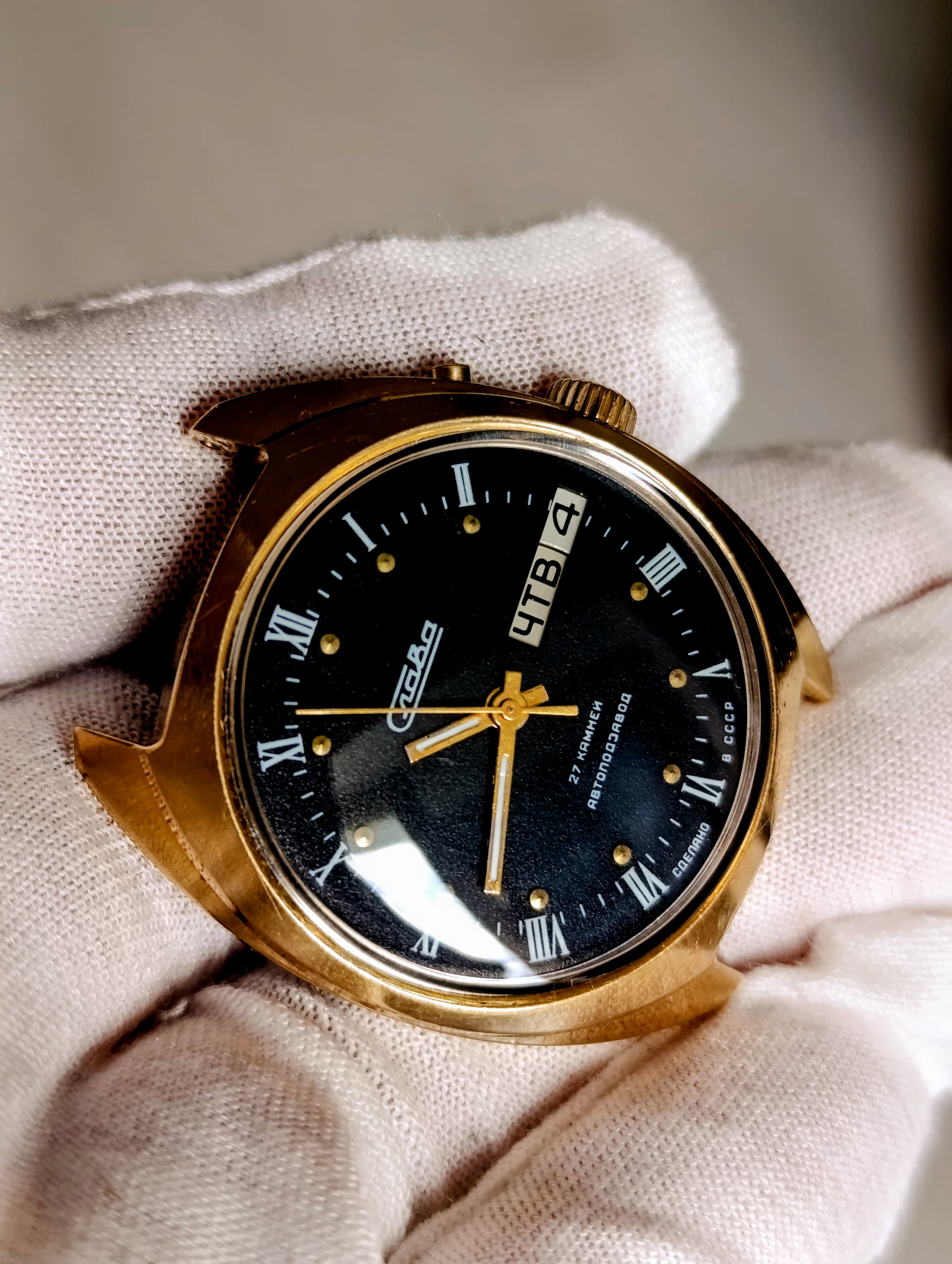 Slava 2427 Automatic USSR Watch | Day-Date 27 Jewels, Serviced August 2025 – thumbnail 8