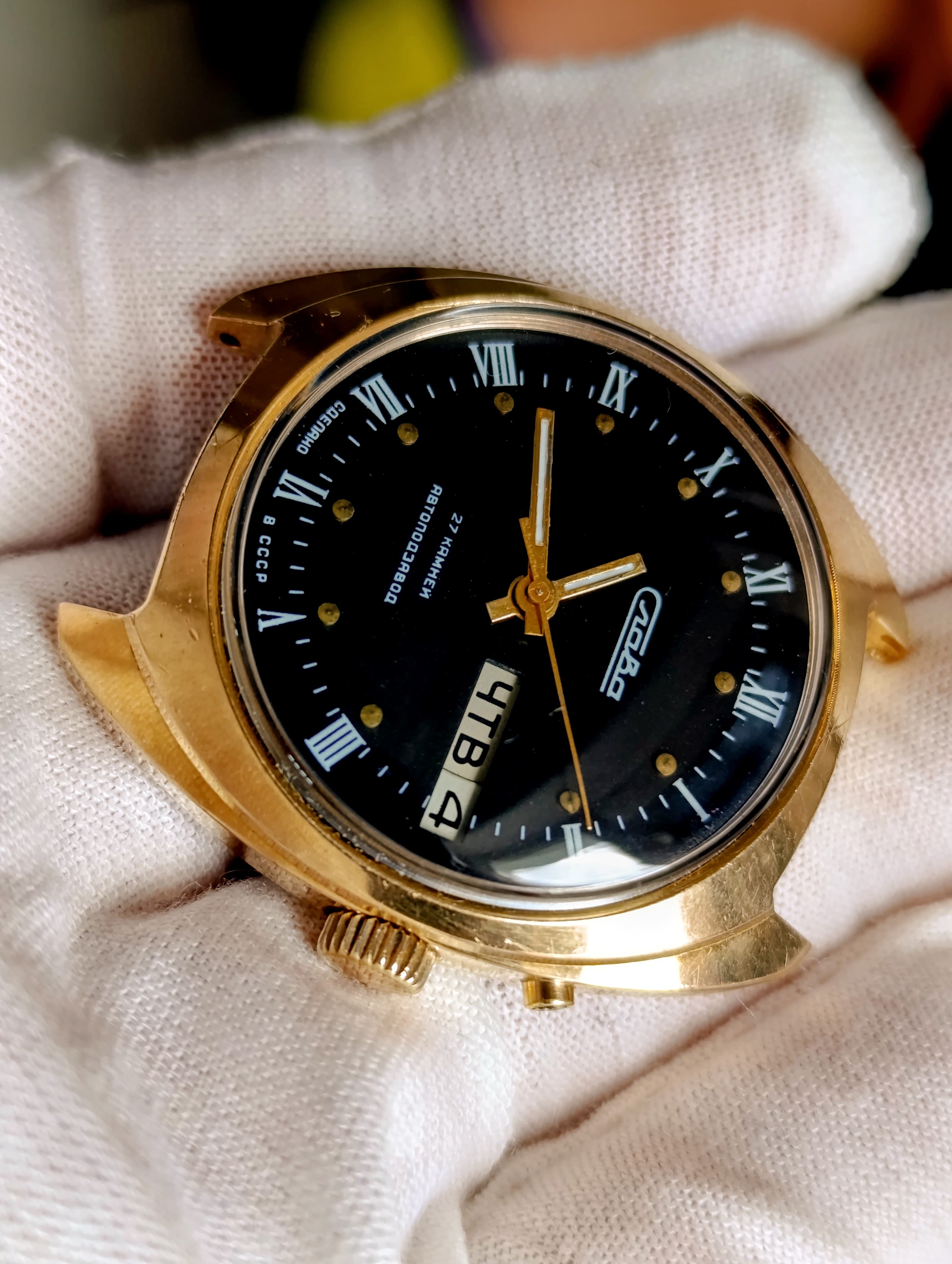 Slava 2427 Automatic USSR Watch | Day-Date 27 Jewels, Serviced August 2025 – thumbnail 6