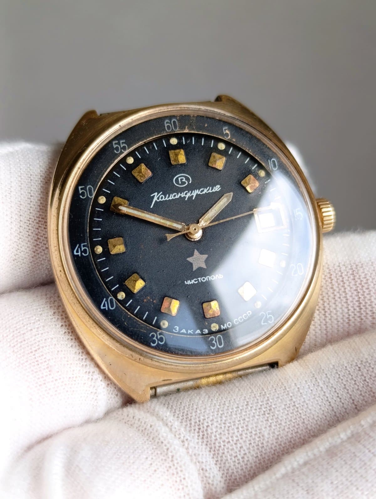 Original Soviet Vostok Komandirskie Military Watch  Cal. 2214 Made in USSR 1980s – thumbnail 1