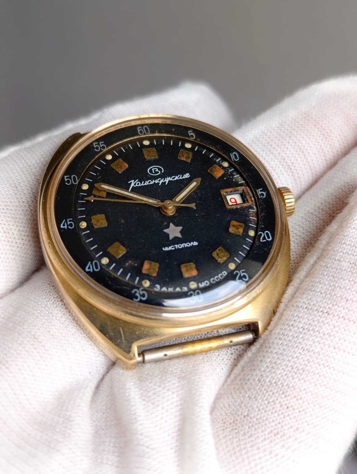 Original Soviet Vostok Komandirskie Military Watch  Cal. 2214 Made in USSR 1980s – thumbnail 5