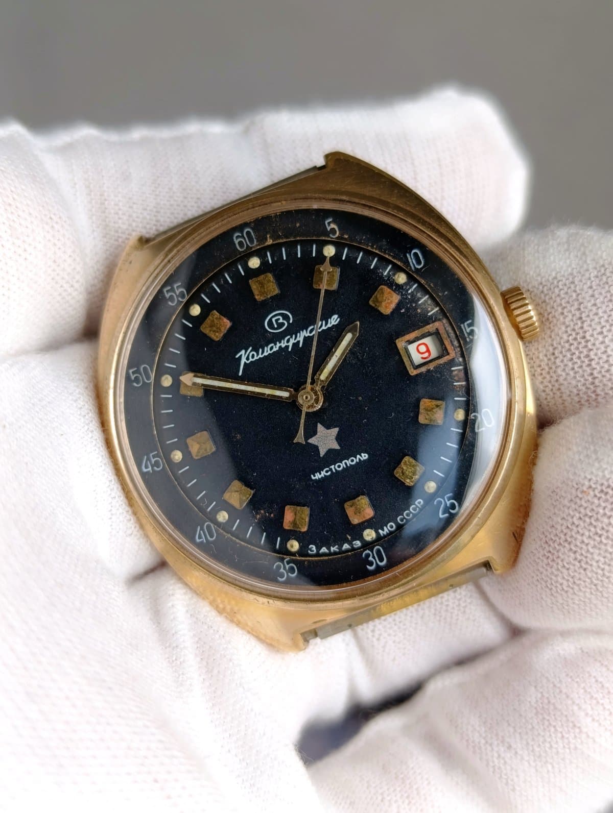 Original Soviet Vostok Komandirskie Military Watch  Cal. 2214 Made in USSR 1980s – thumbnail 3