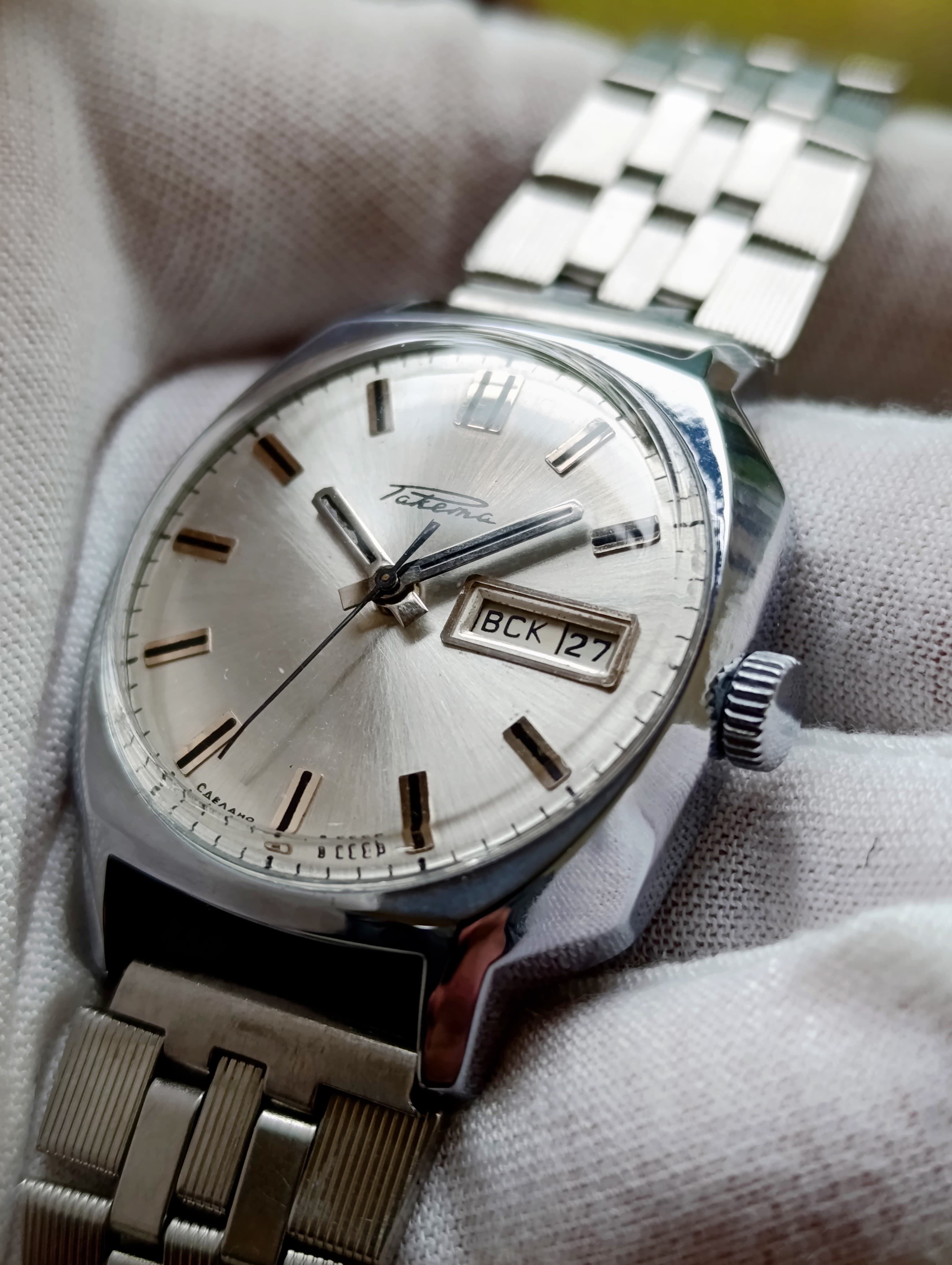 Raketa Soviet Mechanical Watch Automatic Winding Caliber 2627.H 29 Jewels Made in USSR 1980s – thumbnail 15