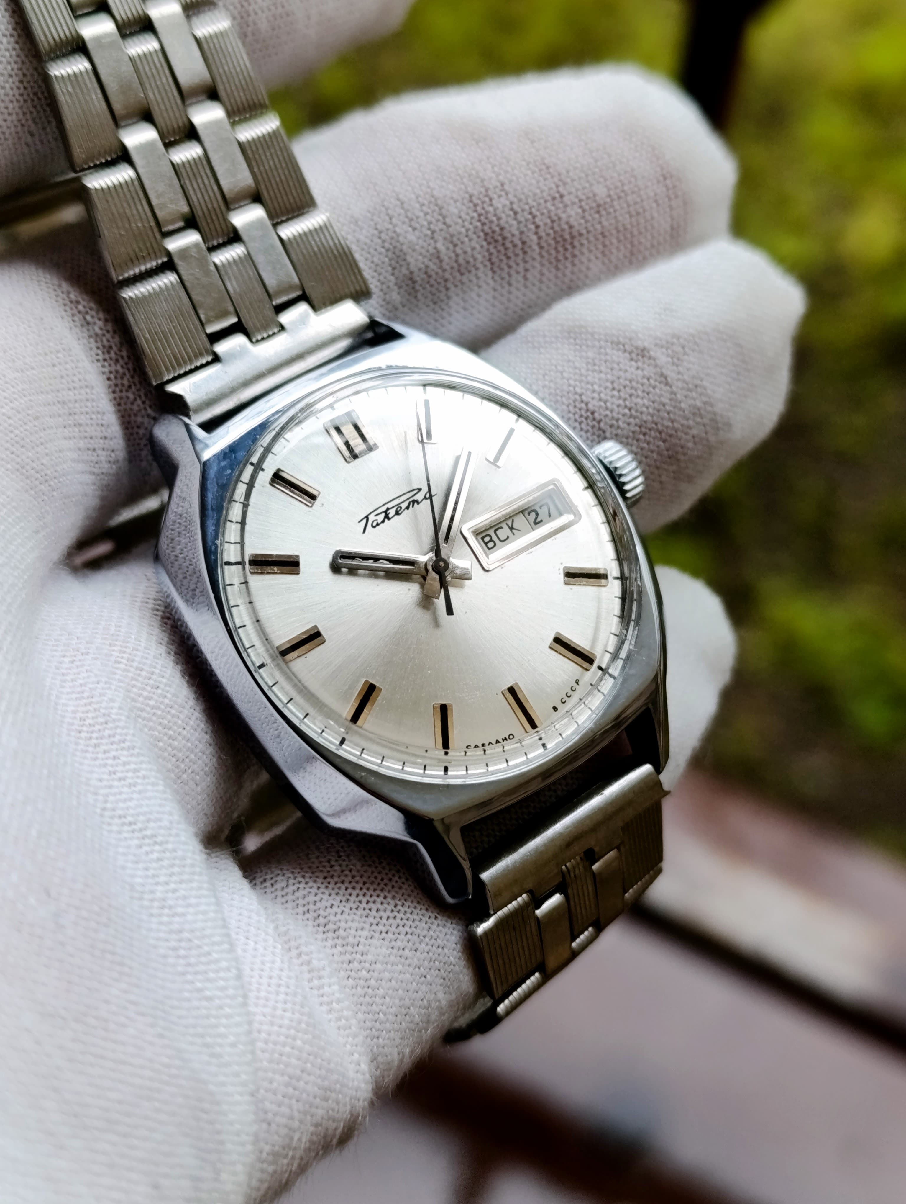 Raketa Soviet Mechanical Watch Automatic Winding Caliber 2627.H 29 Jewels Made in USSR 1980s – thumbnail 14