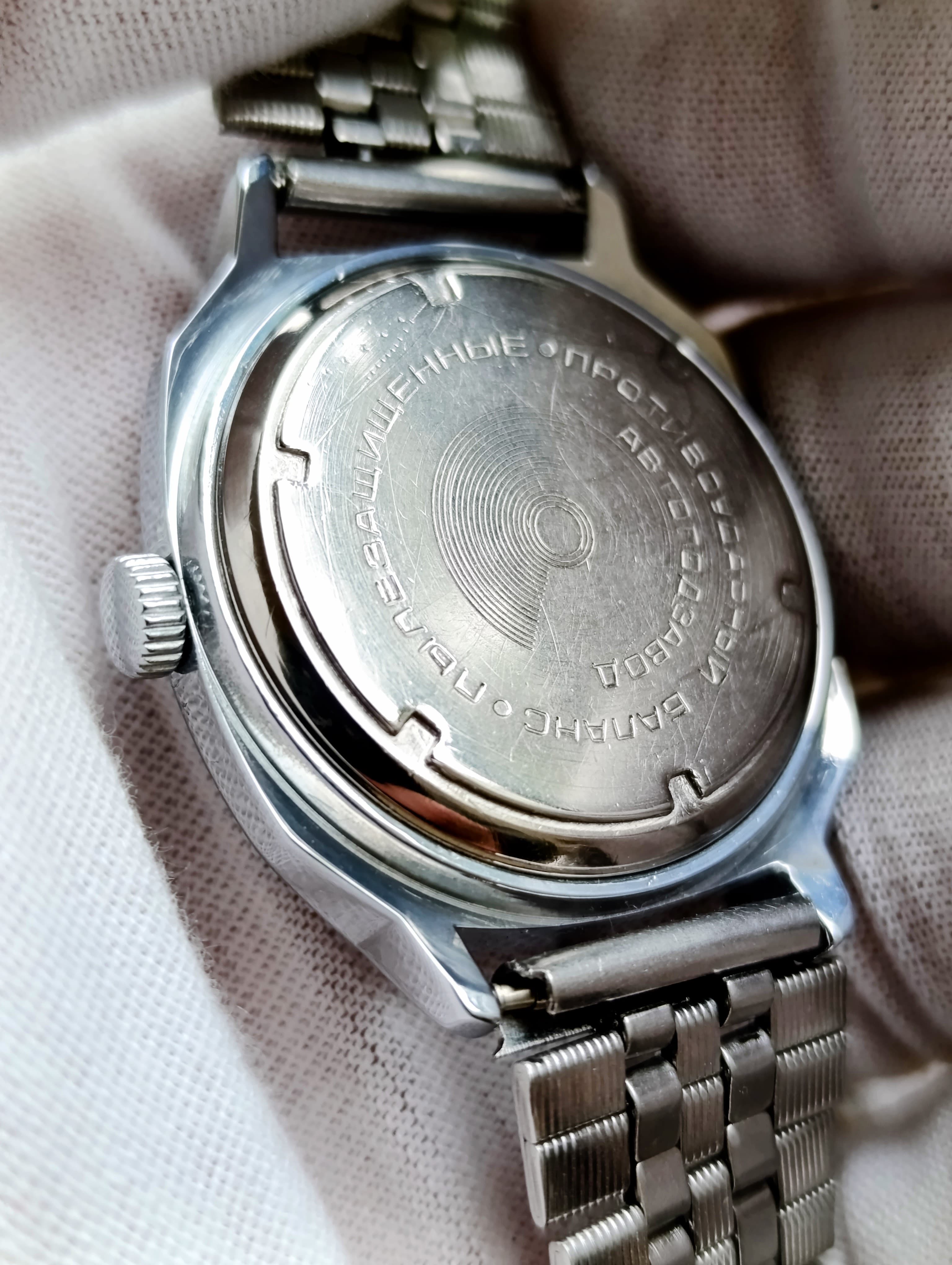 Raketa Soviet Mechanical Watch Automatic Winding Caliber 2627.H 29 Jewels Made in USSR 1980s – thumbnail 13