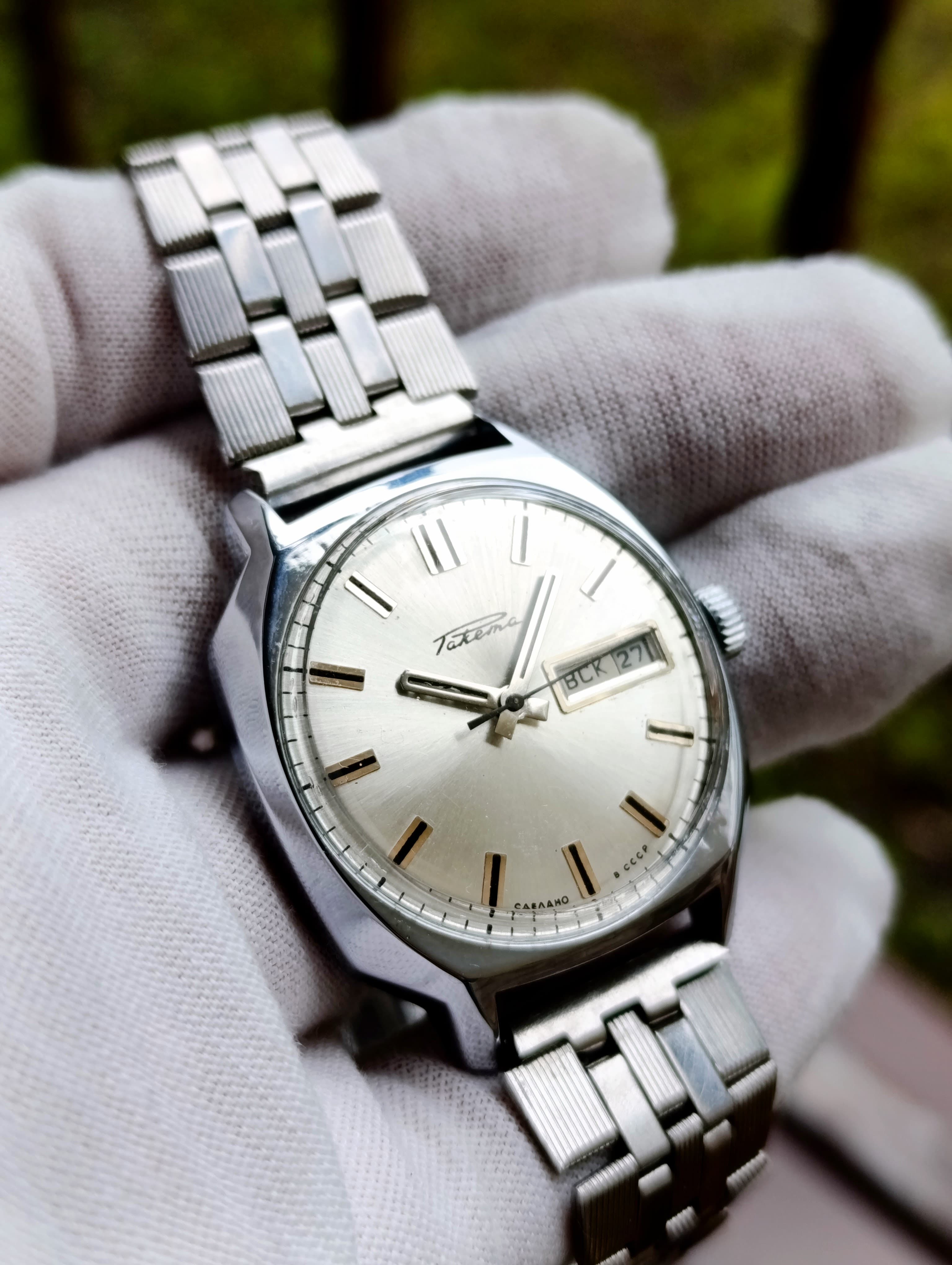 Raketa Soviet Mechanical Watch Automatic Winding Caliber 2627.H 29 Jewels Made in USSR 1980s – thumbnail 10
