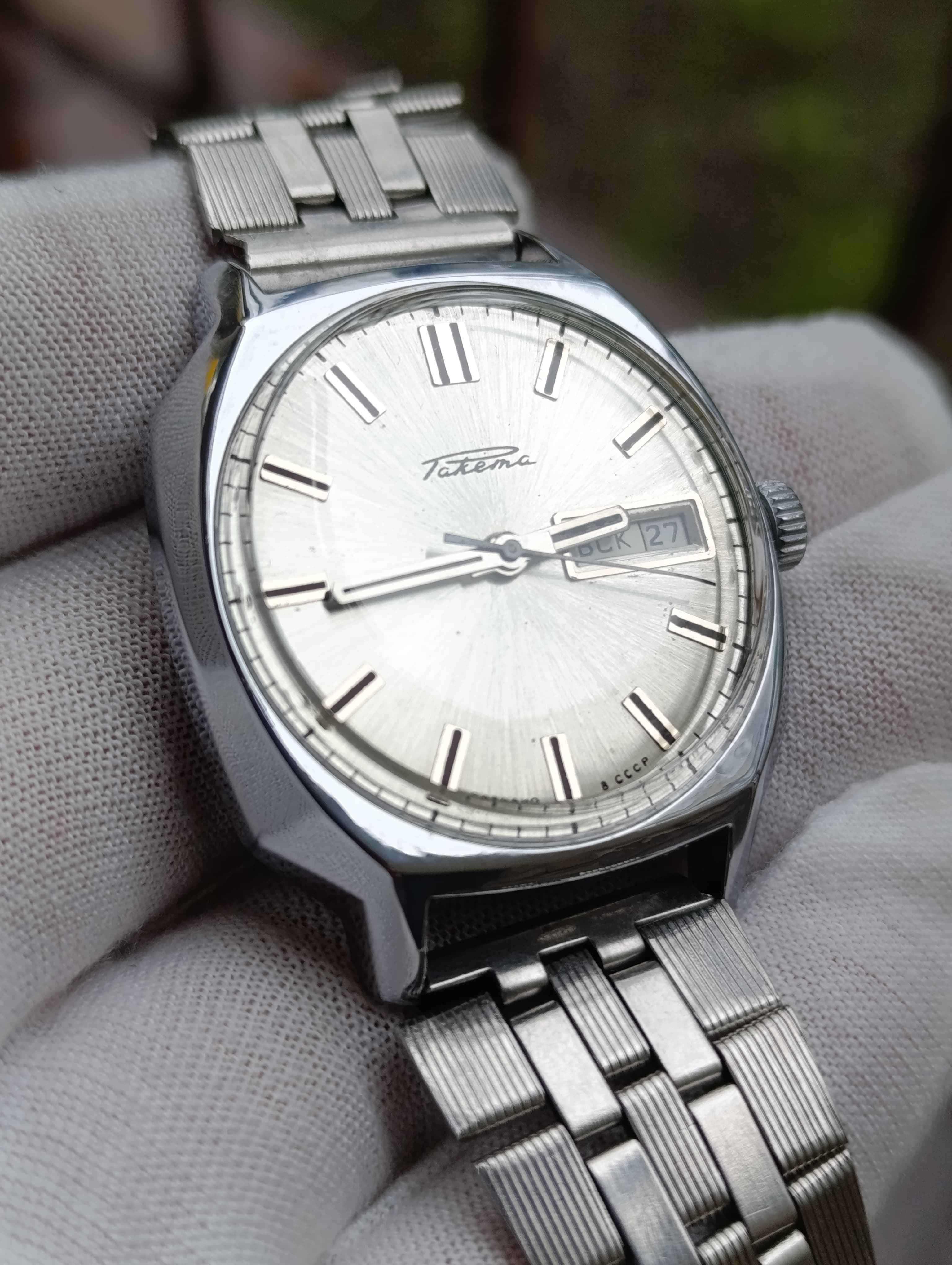 Raketa Soviet Mechanical Watch Automatic Winding Caliber 2627.H 29 Jewels Made in USSR 1980s – thumbnail 7