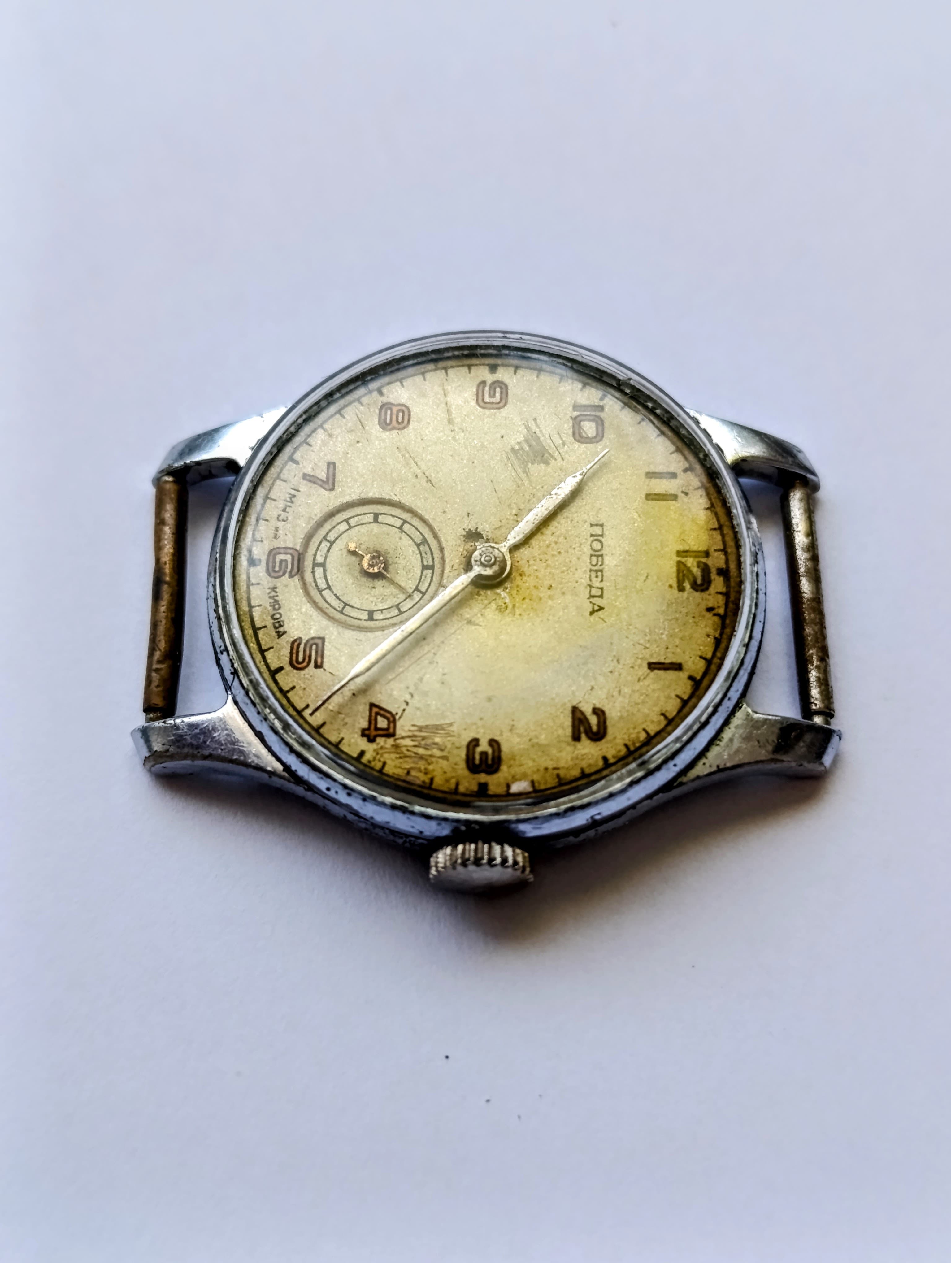 Soviet Watch Pobeda Cal.: 2602 15 Jewels Vintage Wristwatch Made in USSR 1955 – thumbnail 9
