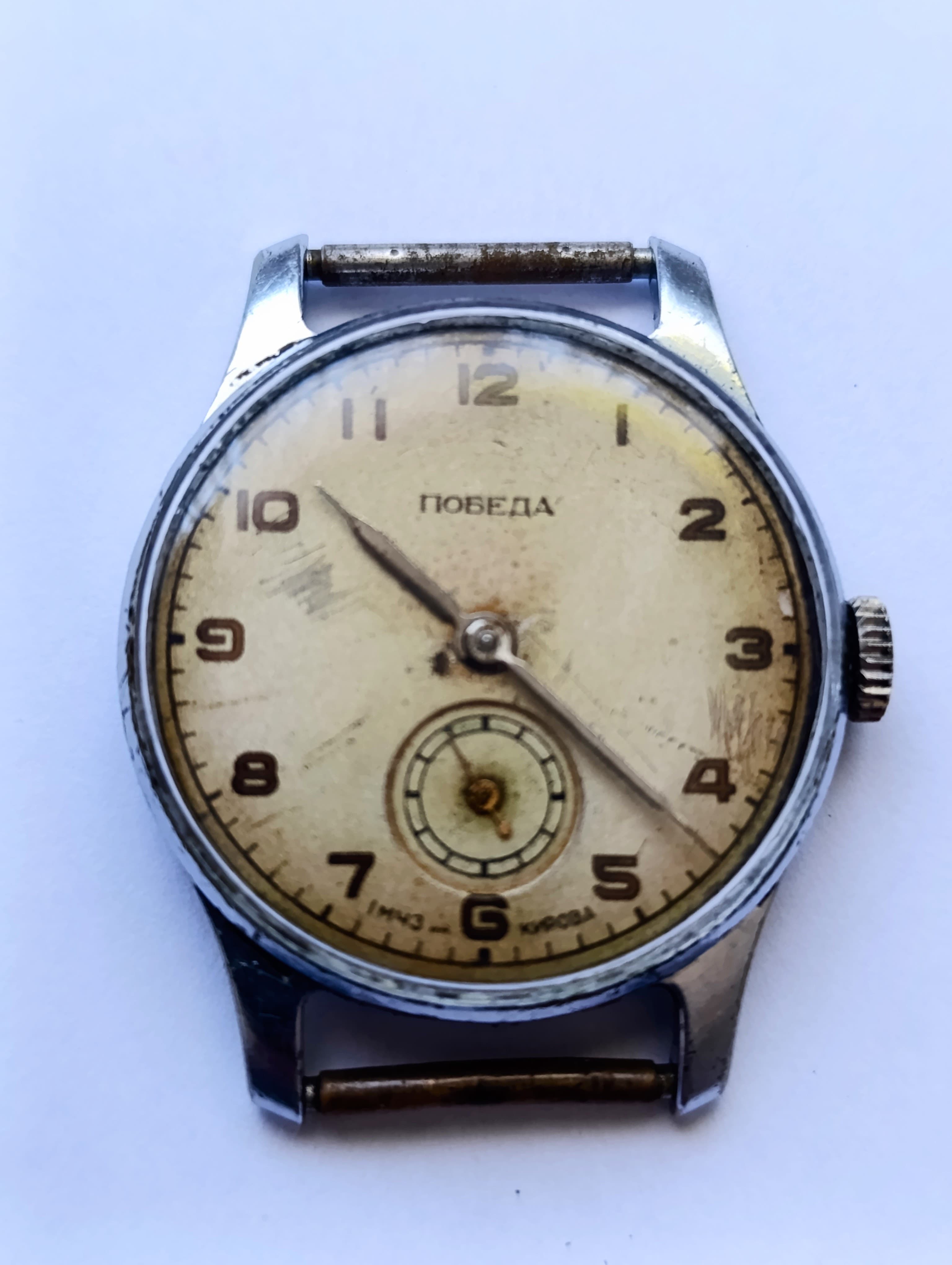 Soviet Watch Pobeda Cal.: 2602 15 Jewels Vintage Wristwatch Made in USSR 1955 – thumbnail 8