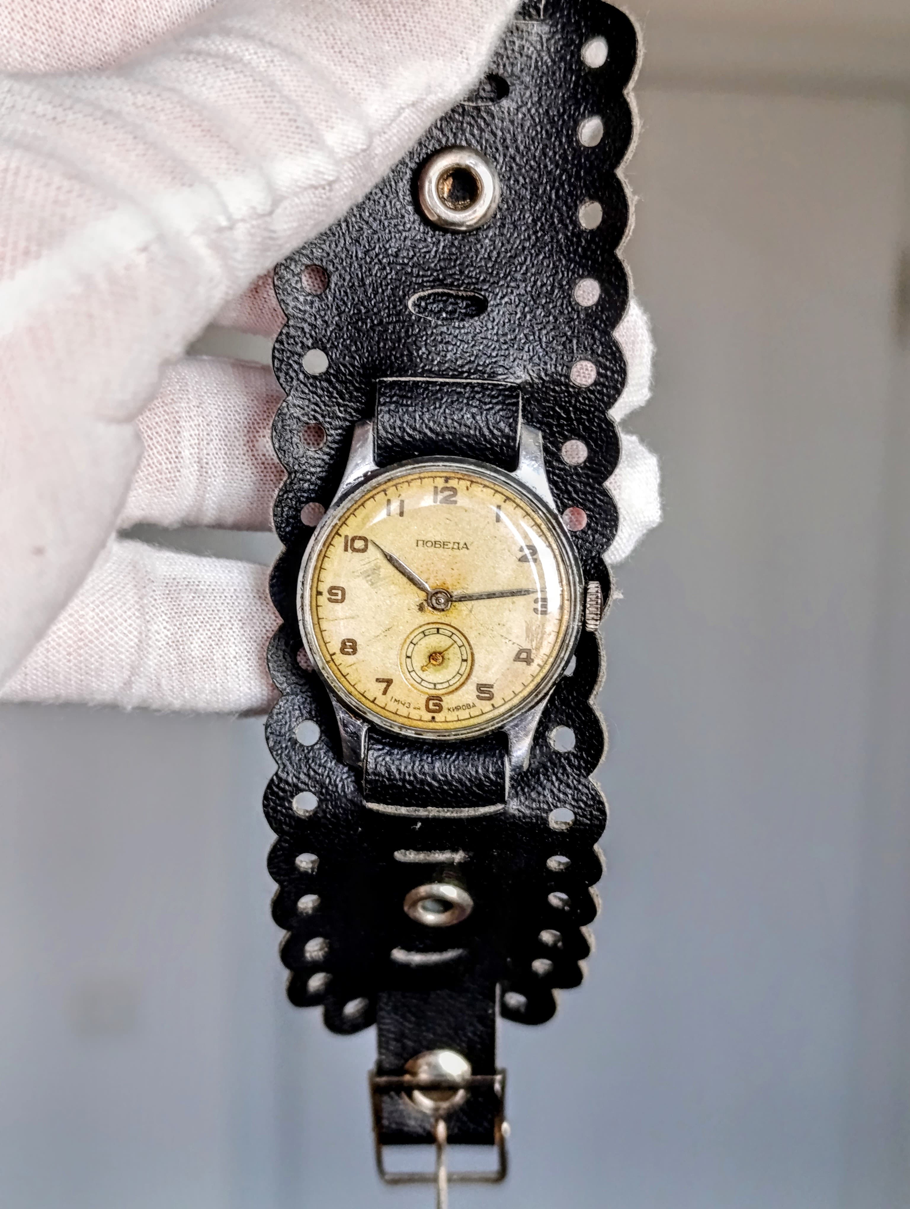 Soviet Watch Pobeda Cal.: 2602 15 Jewels Vintage Wristwatch Made in USSR 1955 – thumbnail 5