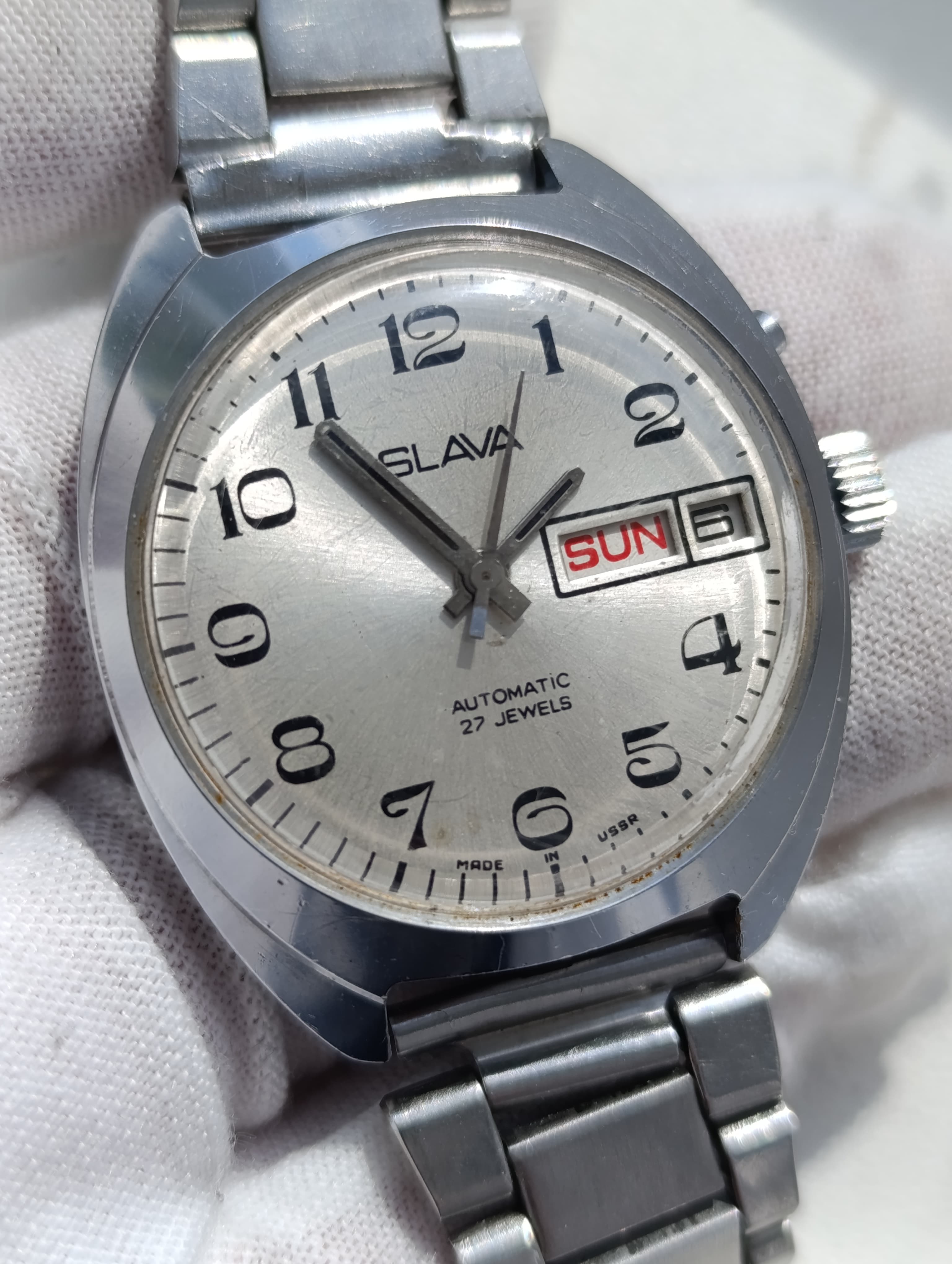 Vintage Slava Automatic Watch - USSR Heritage Timepiece – thumbnail 12