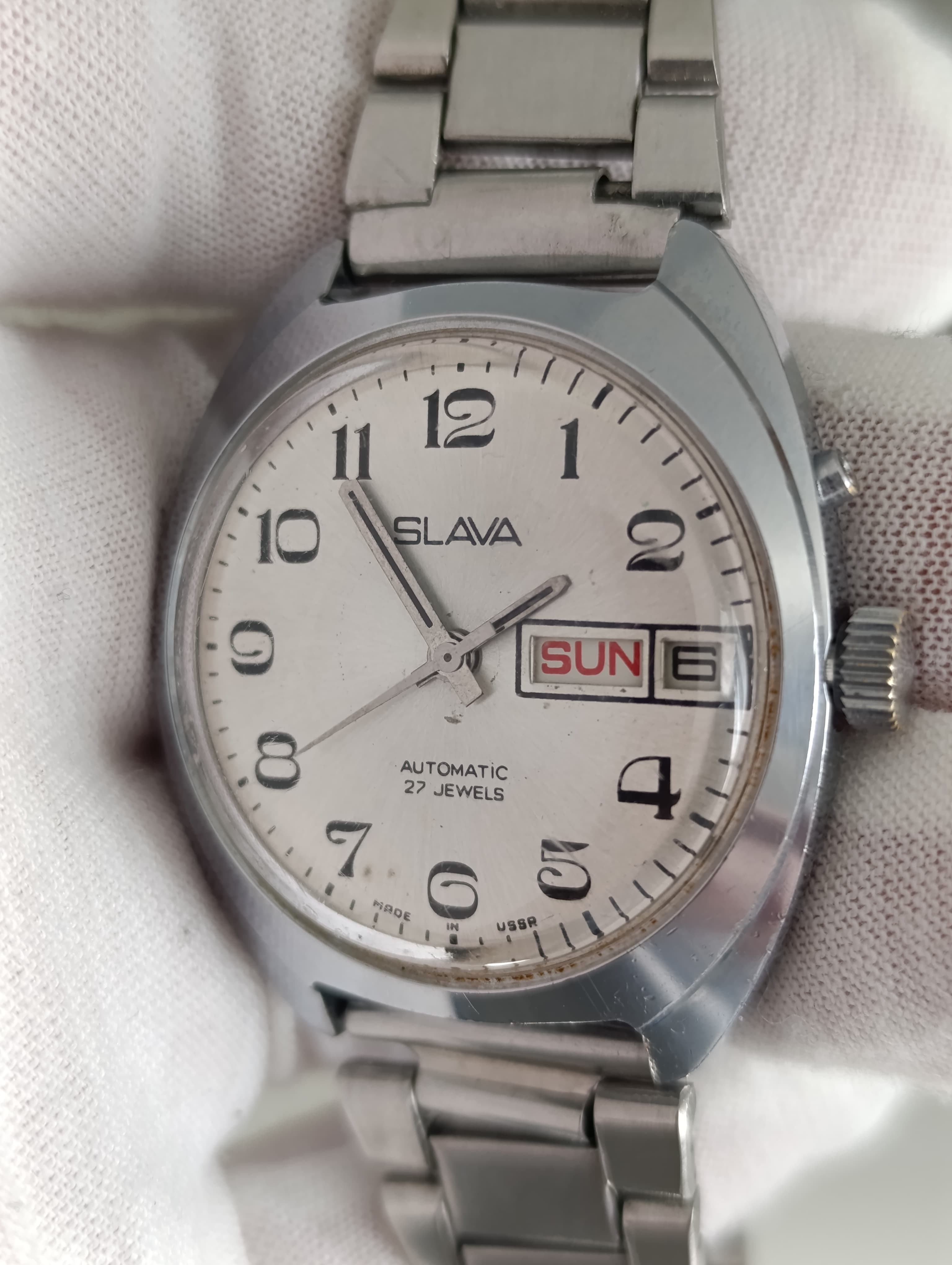 Vintage Slava Automatic Watch - USSR Heritage Timepiece – thumbnail 11