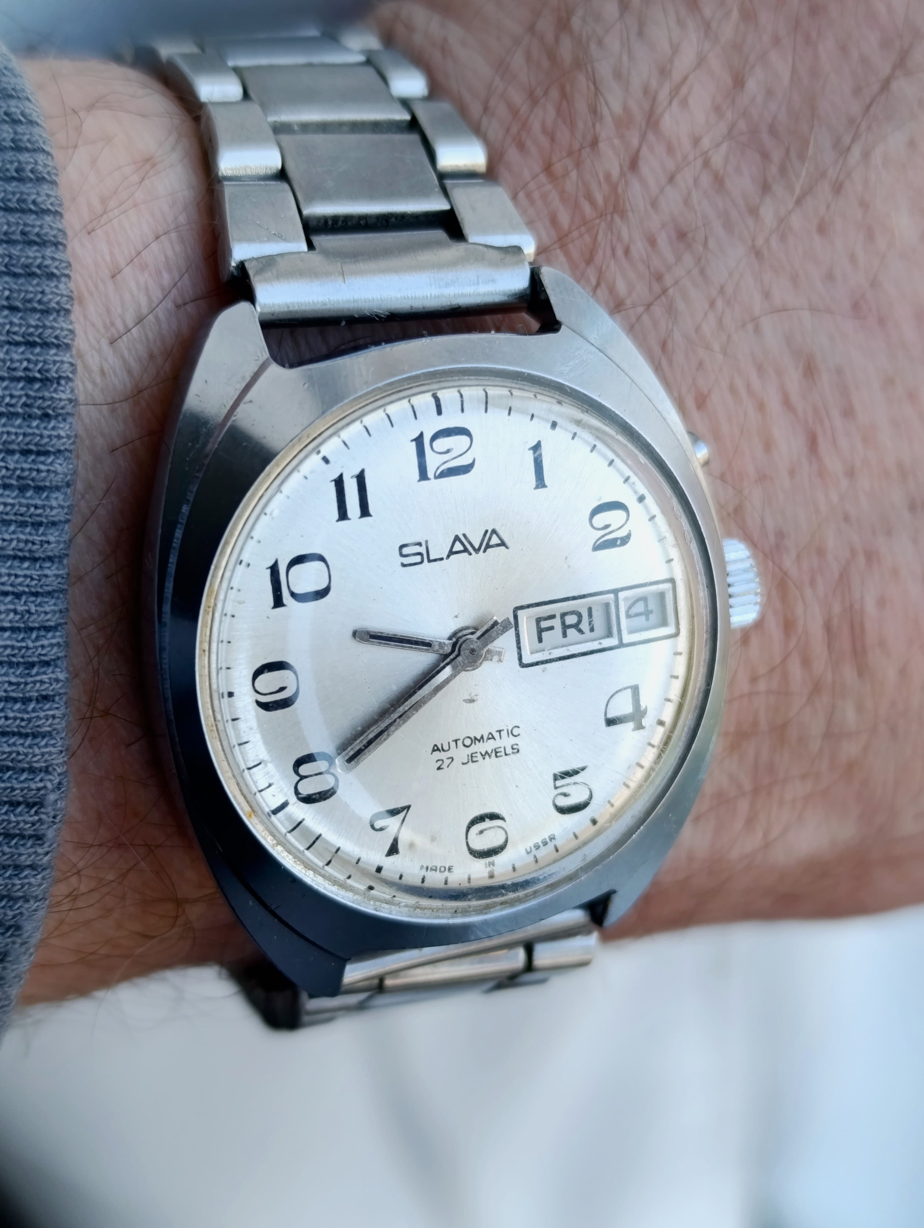 Vintage Slava Automatic Watch - USSR Heritage Timepiece – thumbnail 8