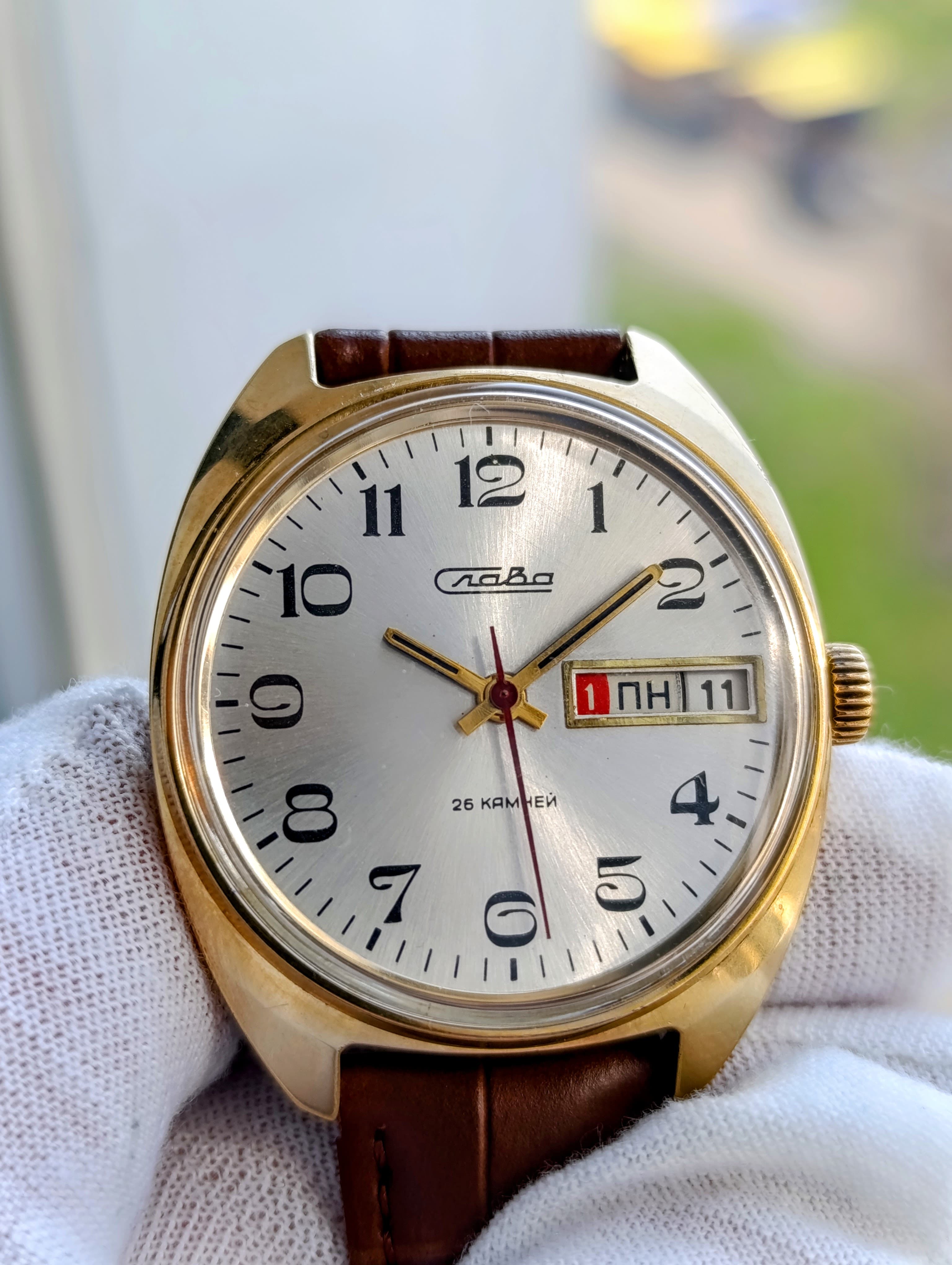 Rare Slava 2428 Vintage Watch | Second Moscow Factory Soviet Timepiece (1980s) – thumbnail 11