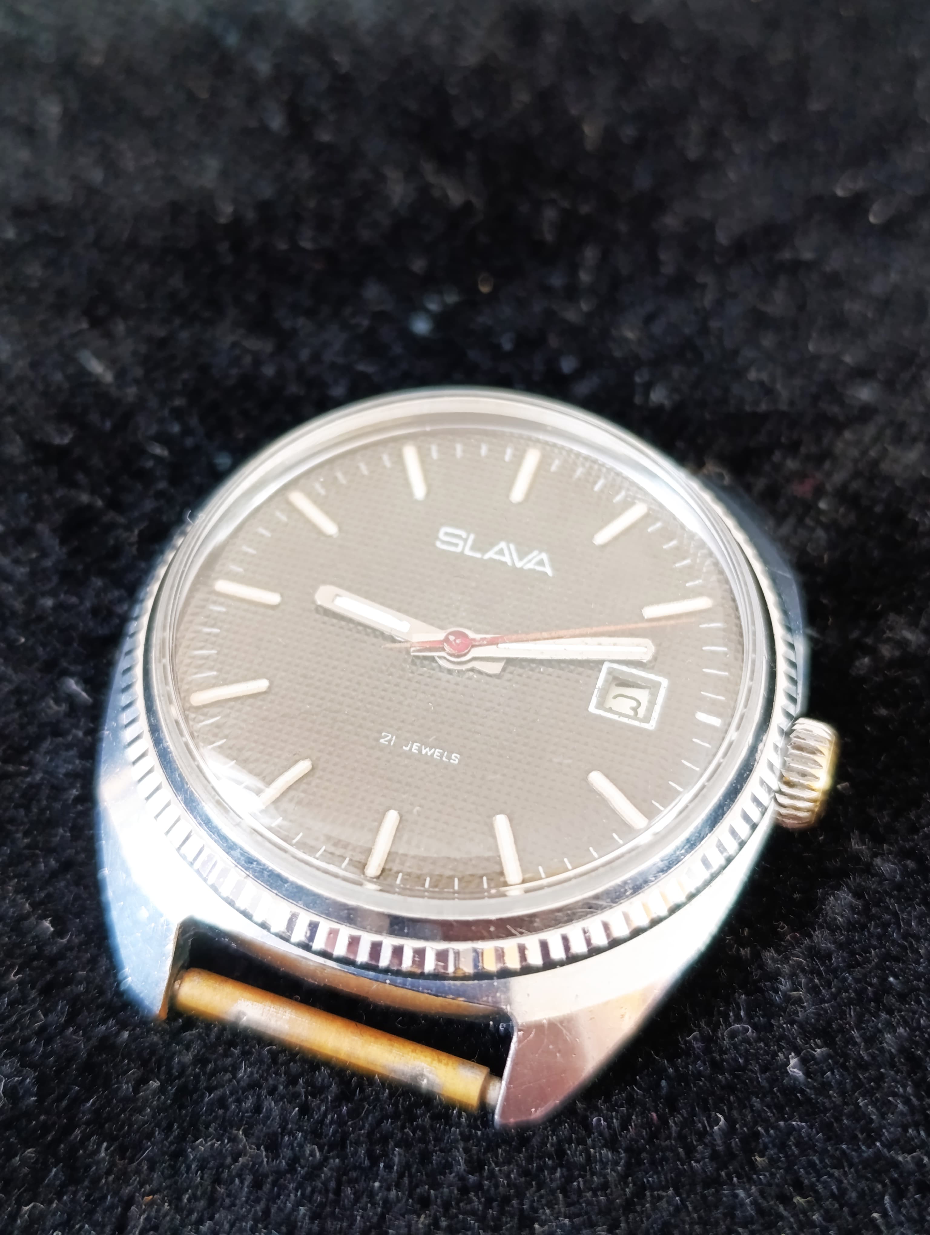 Slava Soviet Watch 21 Jewels Made In USSR Mechanical Wristwatch 1980s – thumbnail 12