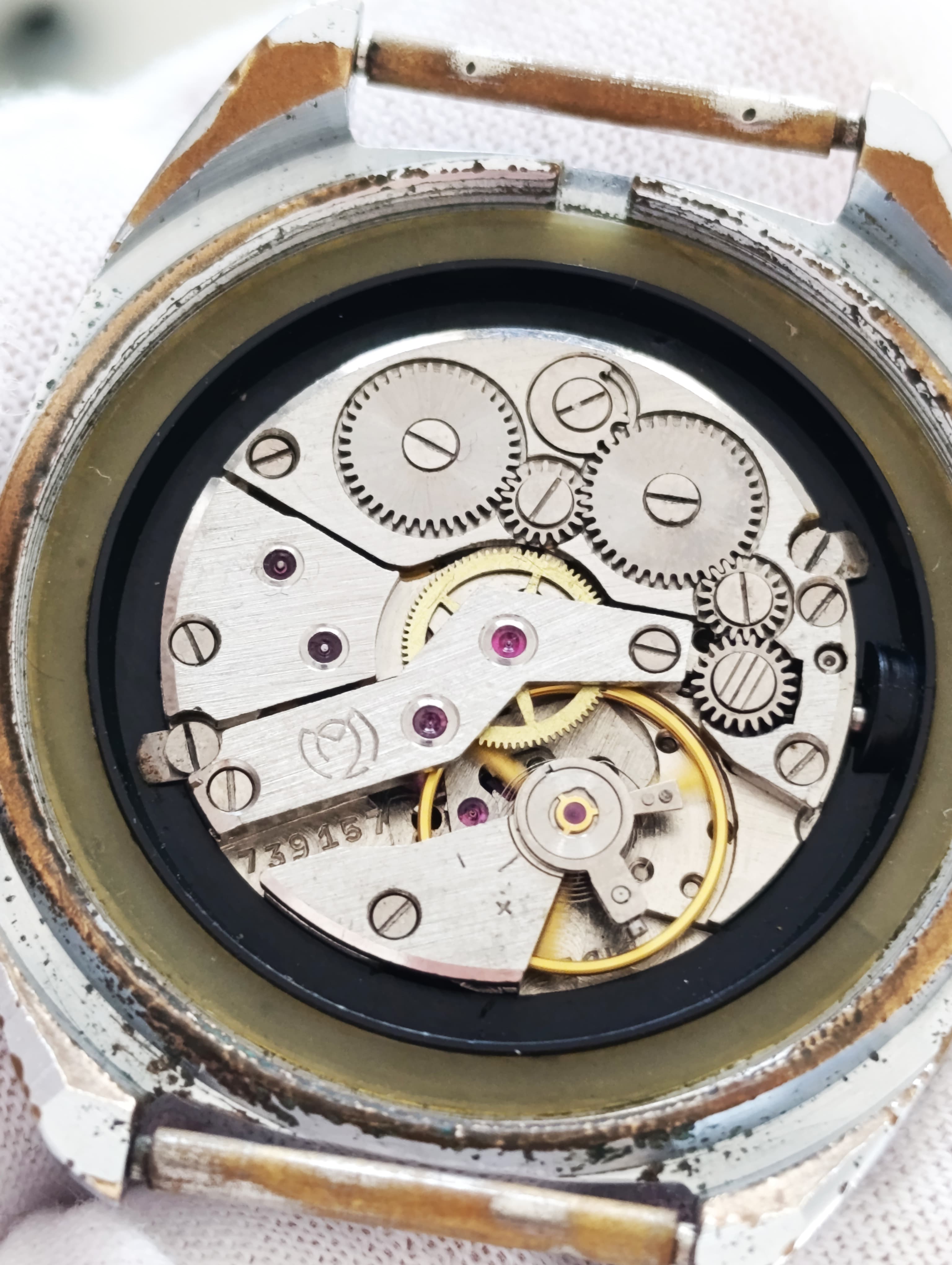 Slava Soviet Watch 21 Jewels Made In USSR Mechanical Wristwatch 1980s – thumbnail 3