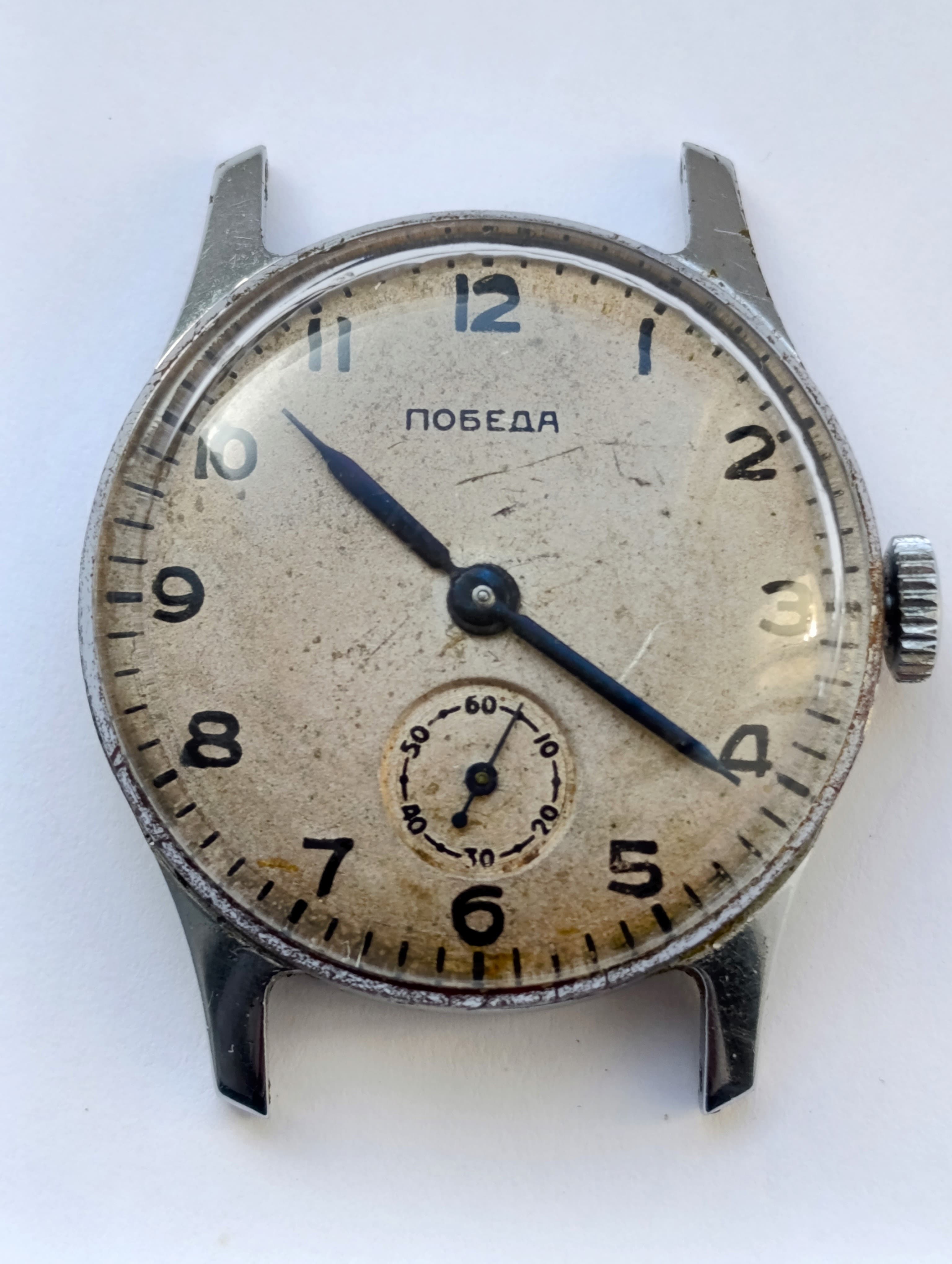 Pobeda 2602 Vintage Watch Cal.: 2602 15 Jewels Made in USSR 1955 Chistopol Watch Factory – thumbnail 12