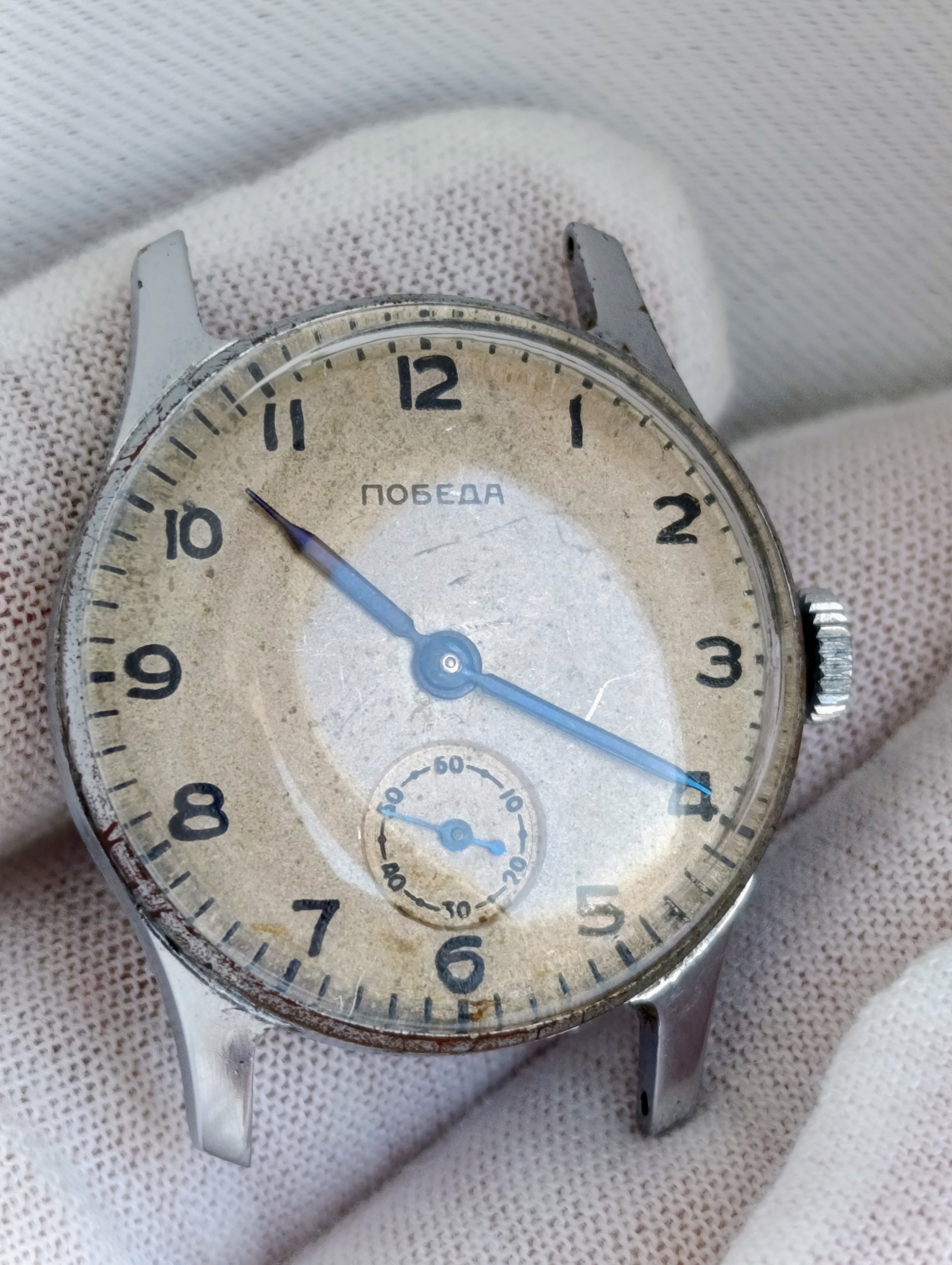 Pobeda 2602 Vintage Watch Cal.: 2602 15 Jewels Made in USSR 1955 Chistopol Watch Factory – thumbnail 10
