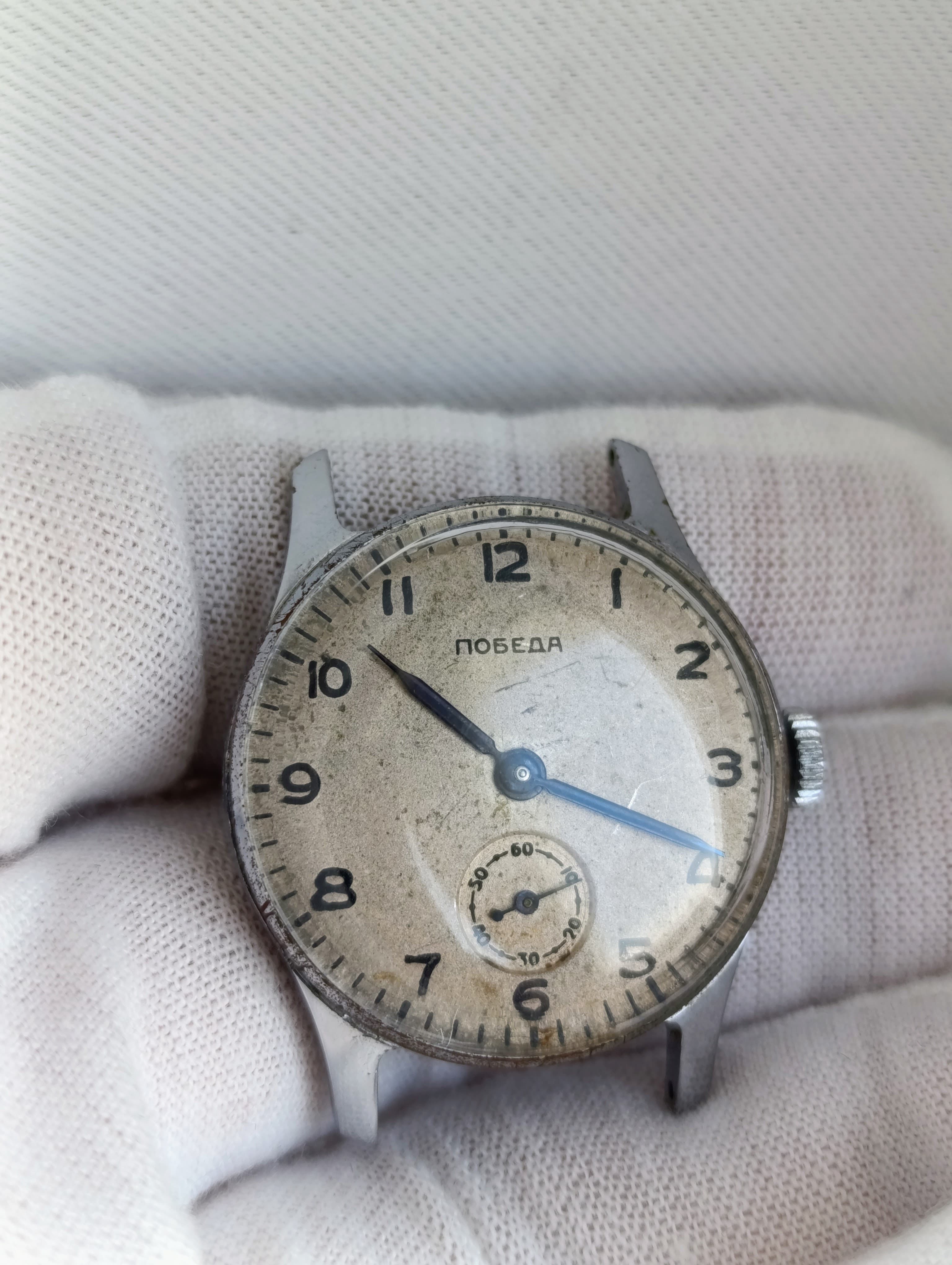 Pobeda 2602 Vintage Watch Cal.: 2602 15 Jewels Made in USSR 1955 Chistopol Watch Factory – thumbnail 9