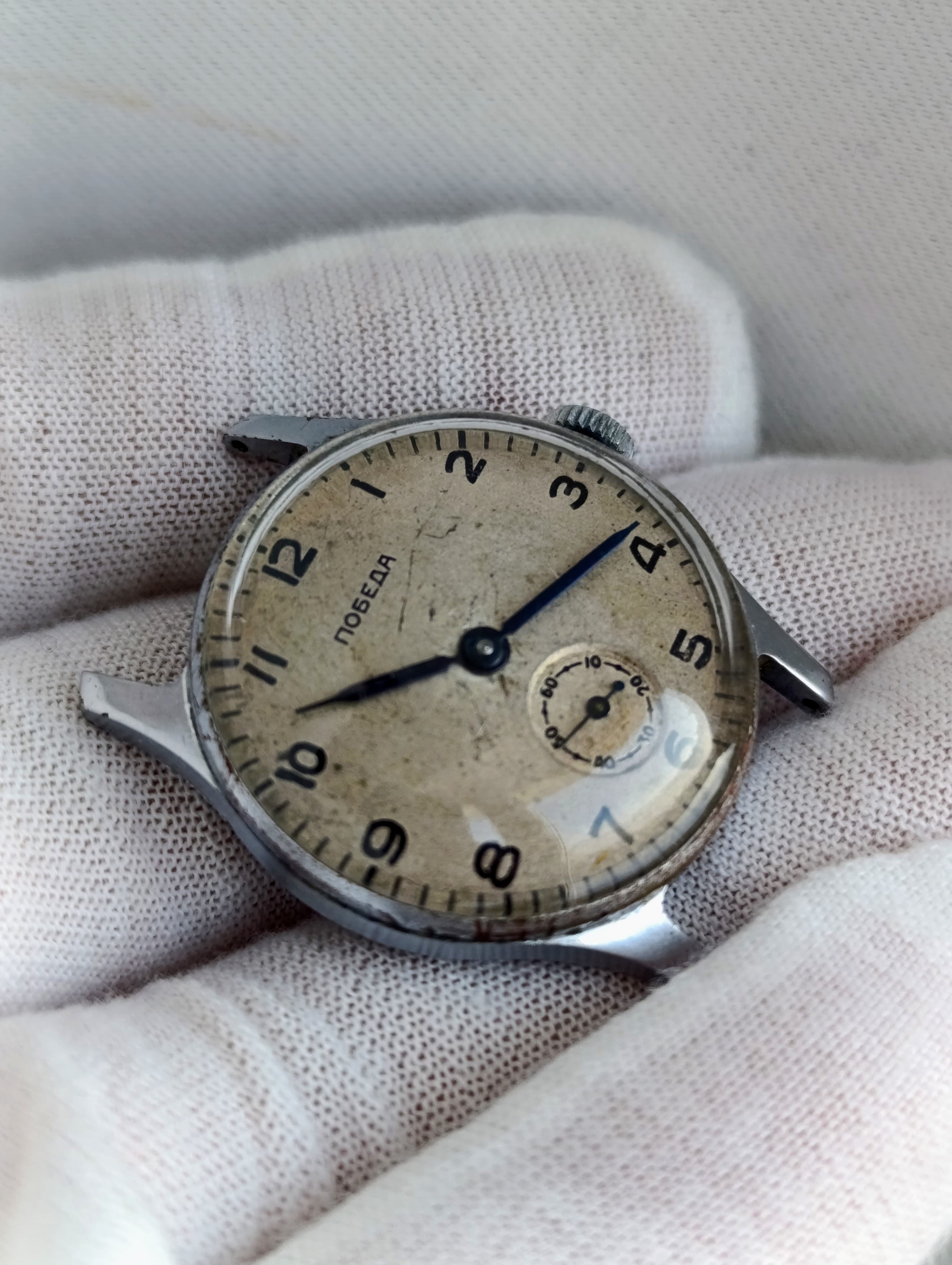 Pobeda 2602 Vintage Watch Cal.: 2602 15 Jewels Made in USSR 1955 Chistopol Watch Factory – thumbnail 7
