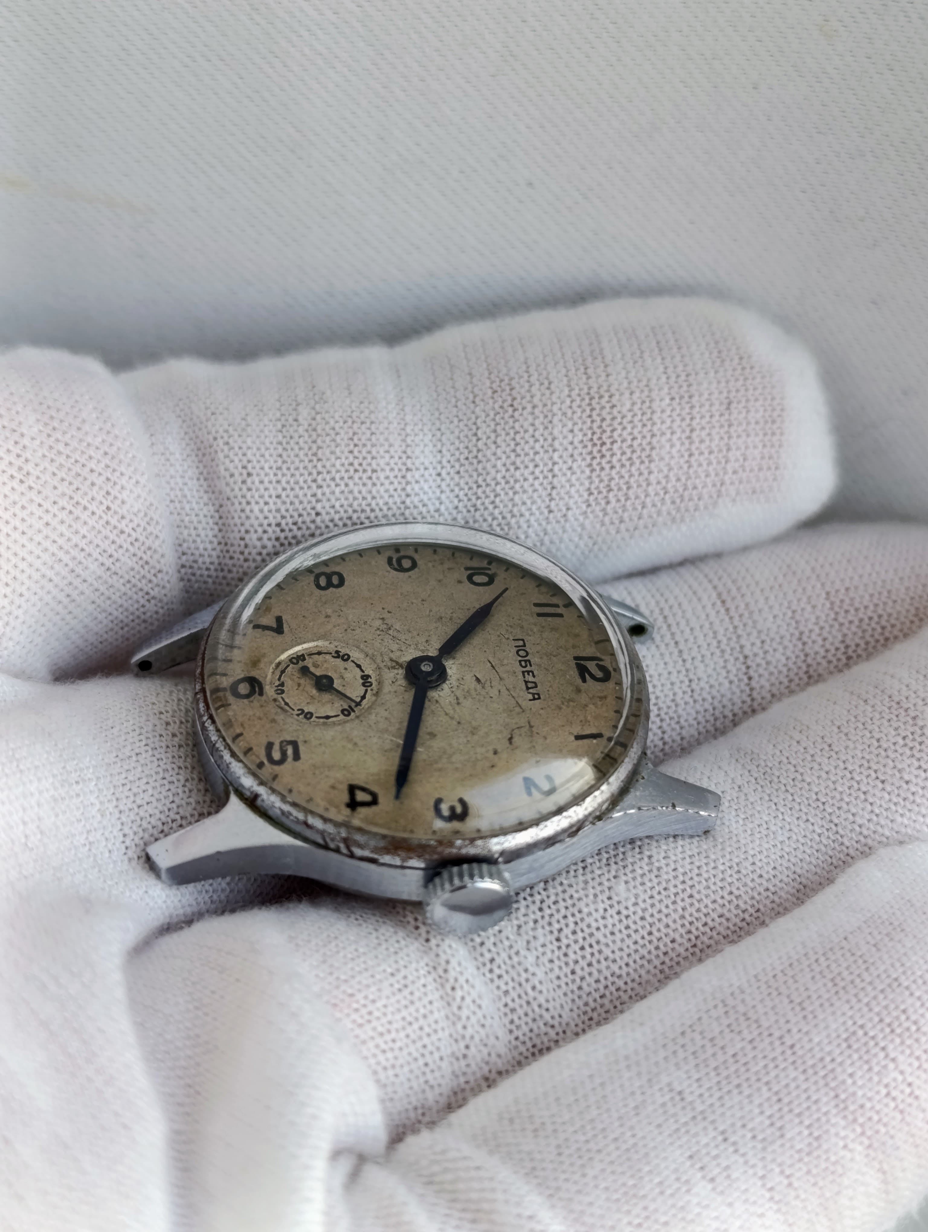 Pobeda 2602 Vintage Watch Cal.: 2602 15 Jewels Made in USSR 1955 Chistopol Watch Factory – thumbnail 5