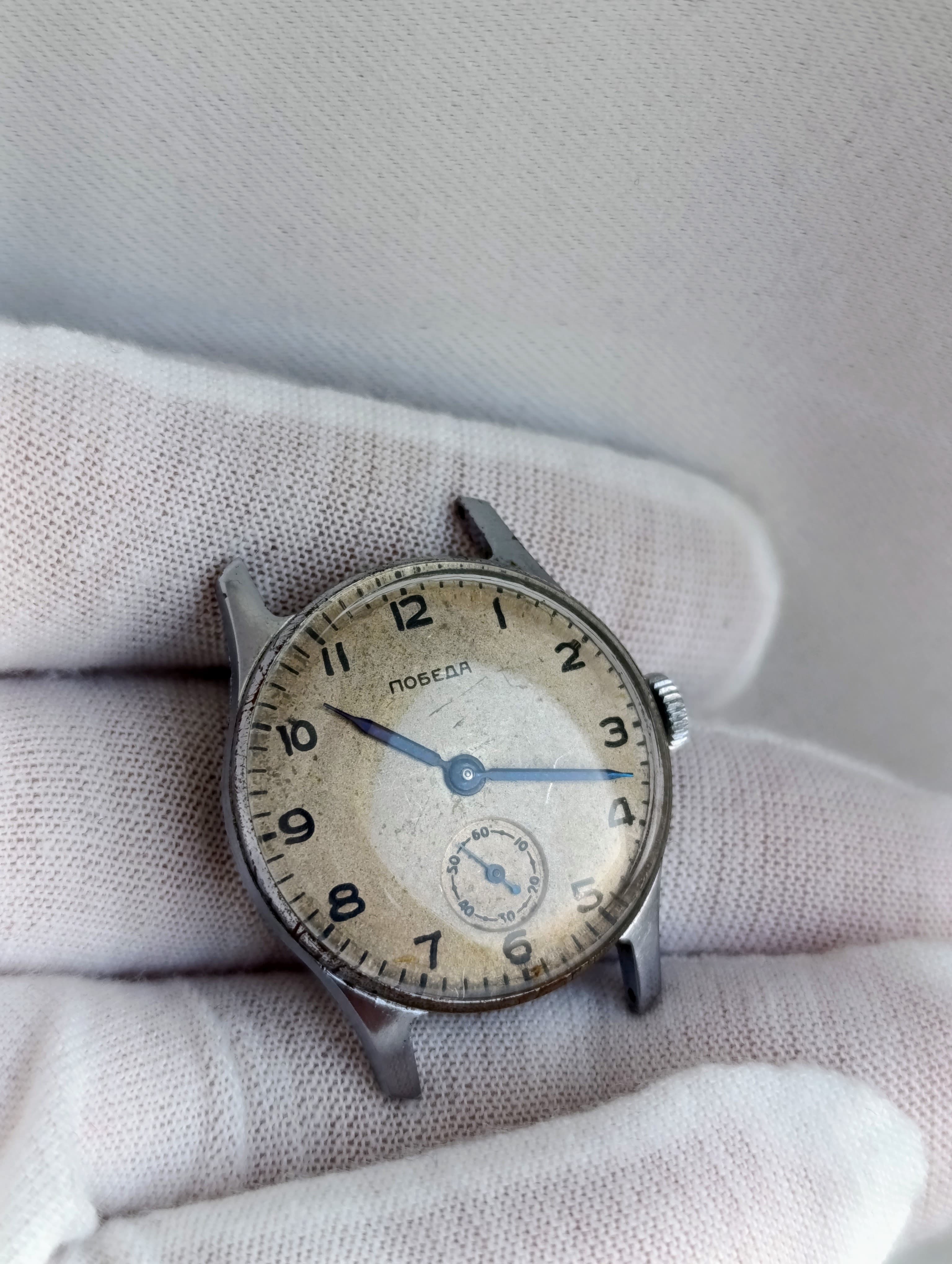 Pobeda 2602 Vintage Watch Cal.: 2602 15 Jewels Made in USSR 1955 Chistopol Watch Factory – thumbnail 4