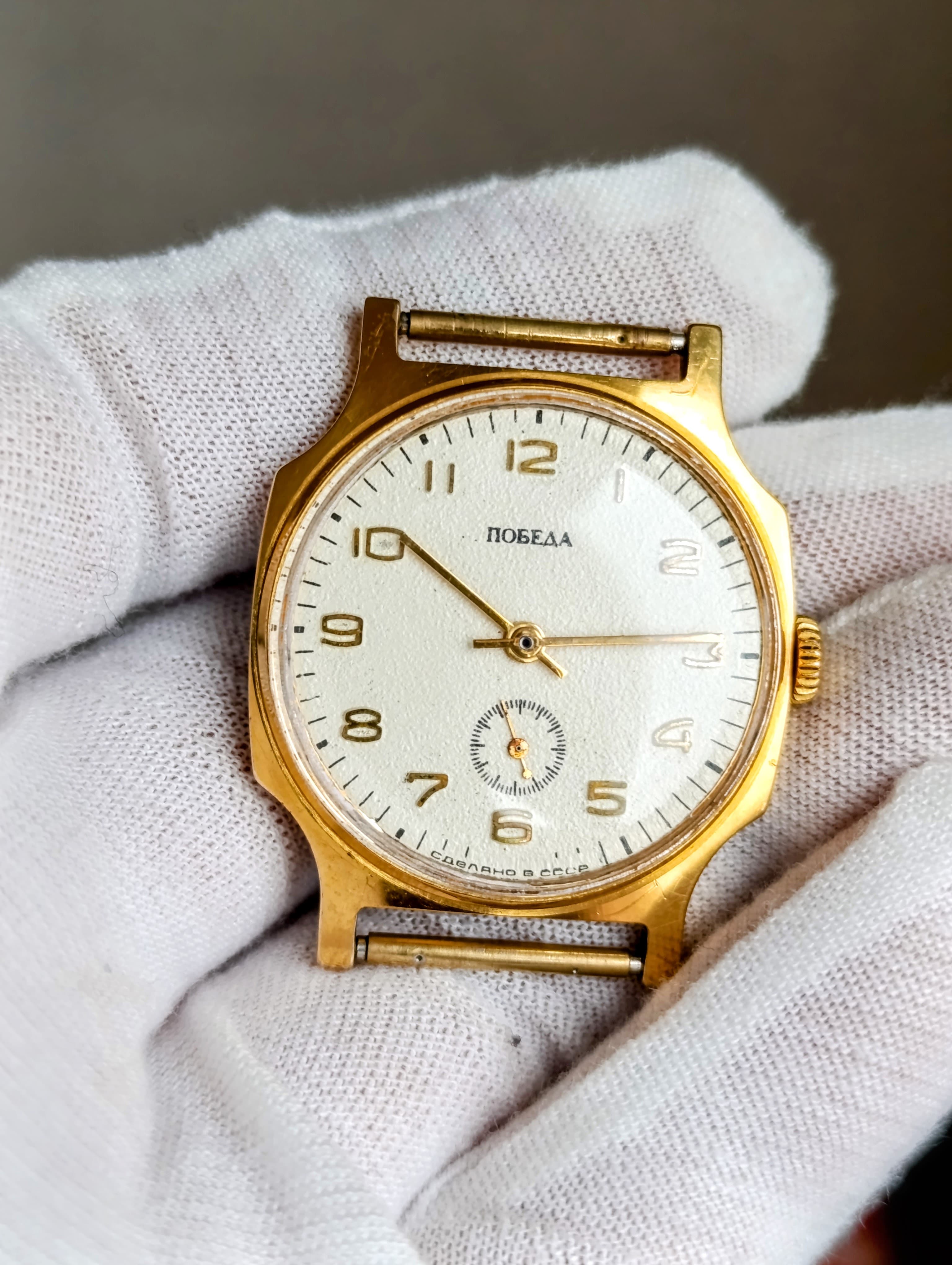 Pobeda Watch USSR 1980s - Vintage Mechanical Timepiece – thumbnail 7