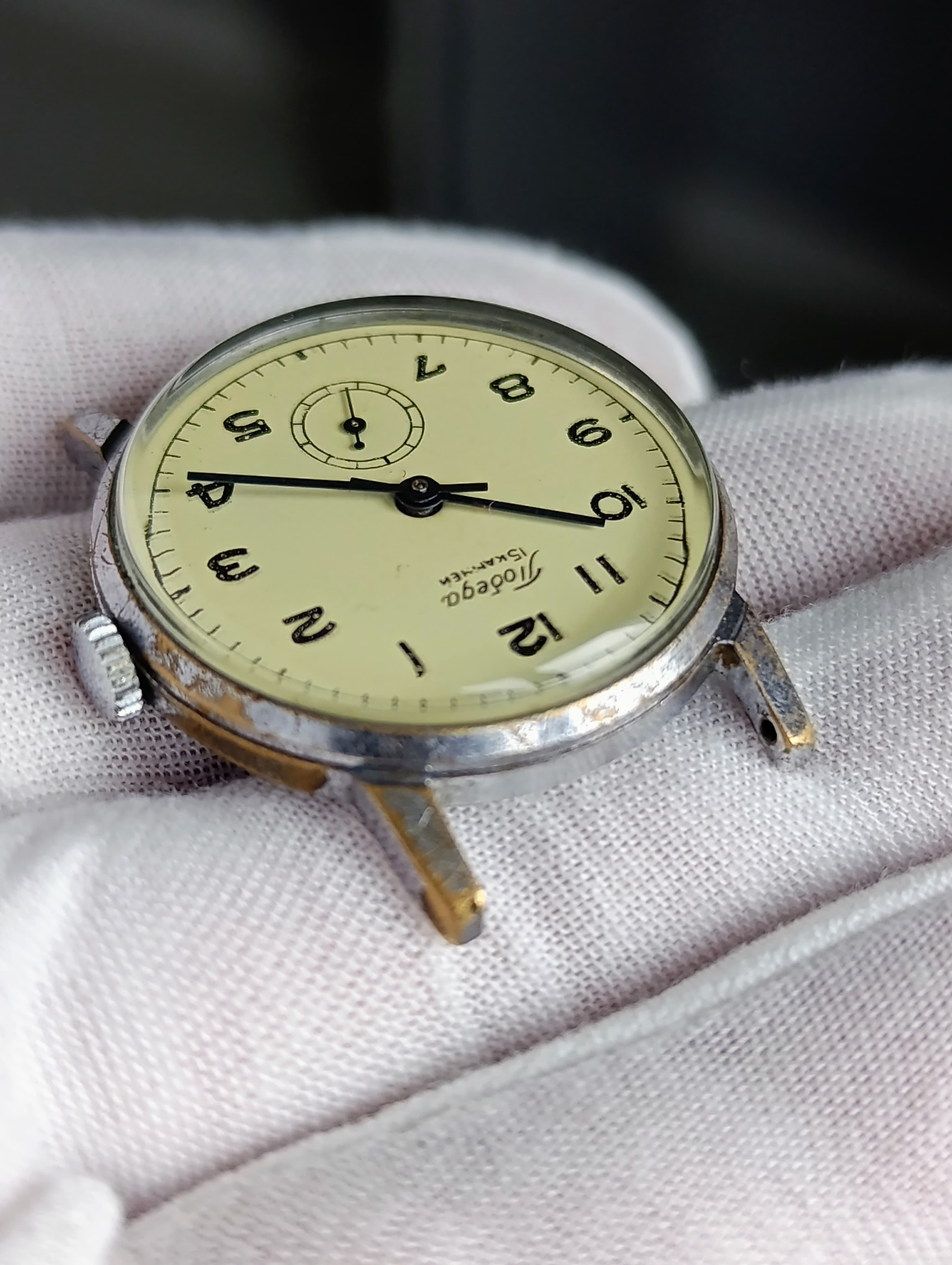 Watch Pobeda 2602 Russian Soviet Mechanical Men's Wristwatch Made in USSR 1960s – thumbnail 10