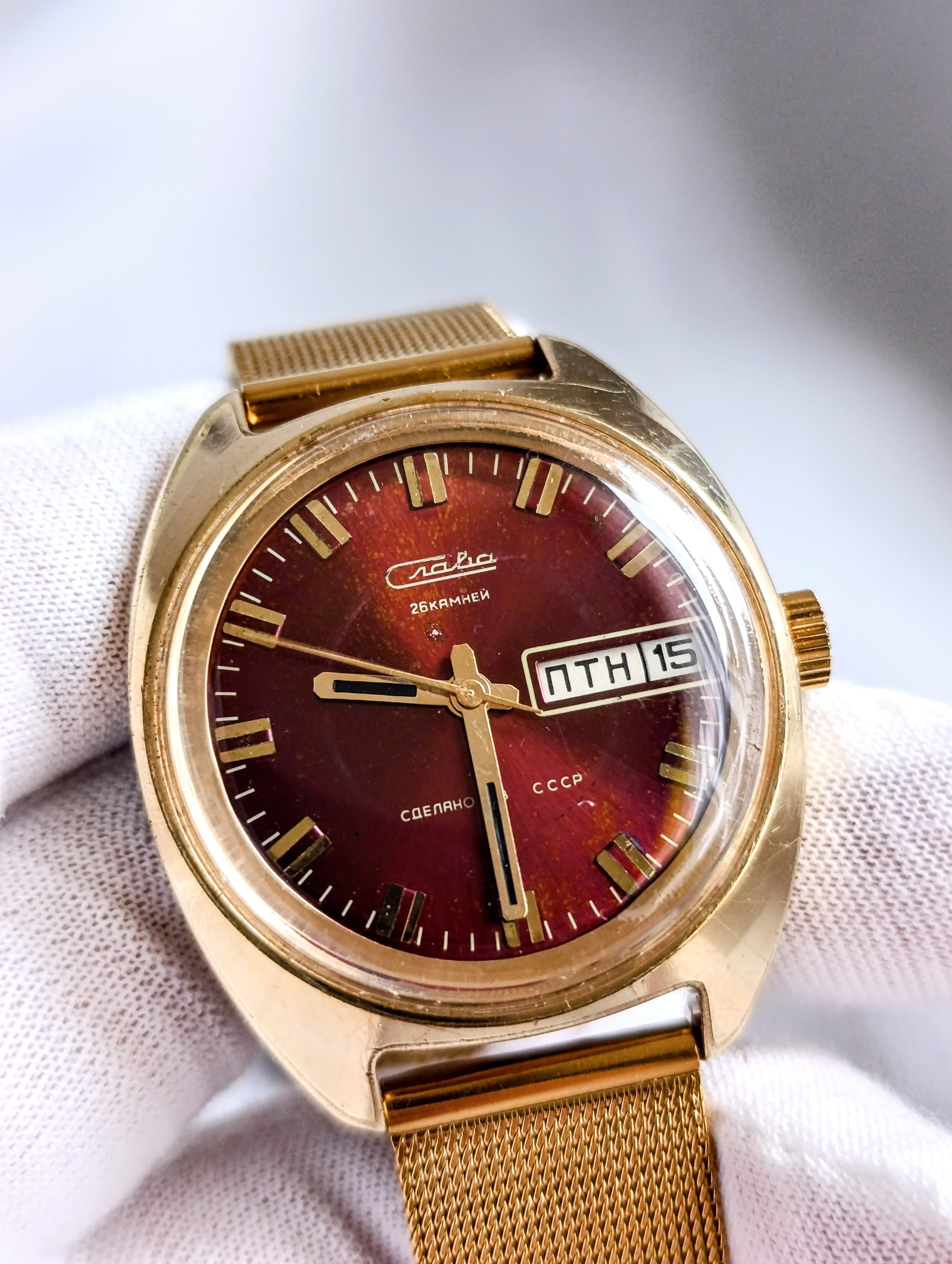 Soviet Watch Slava  Cal.: 2428 Original Soviet Wristwatch Made in USSR 1980s – thumbnail 1