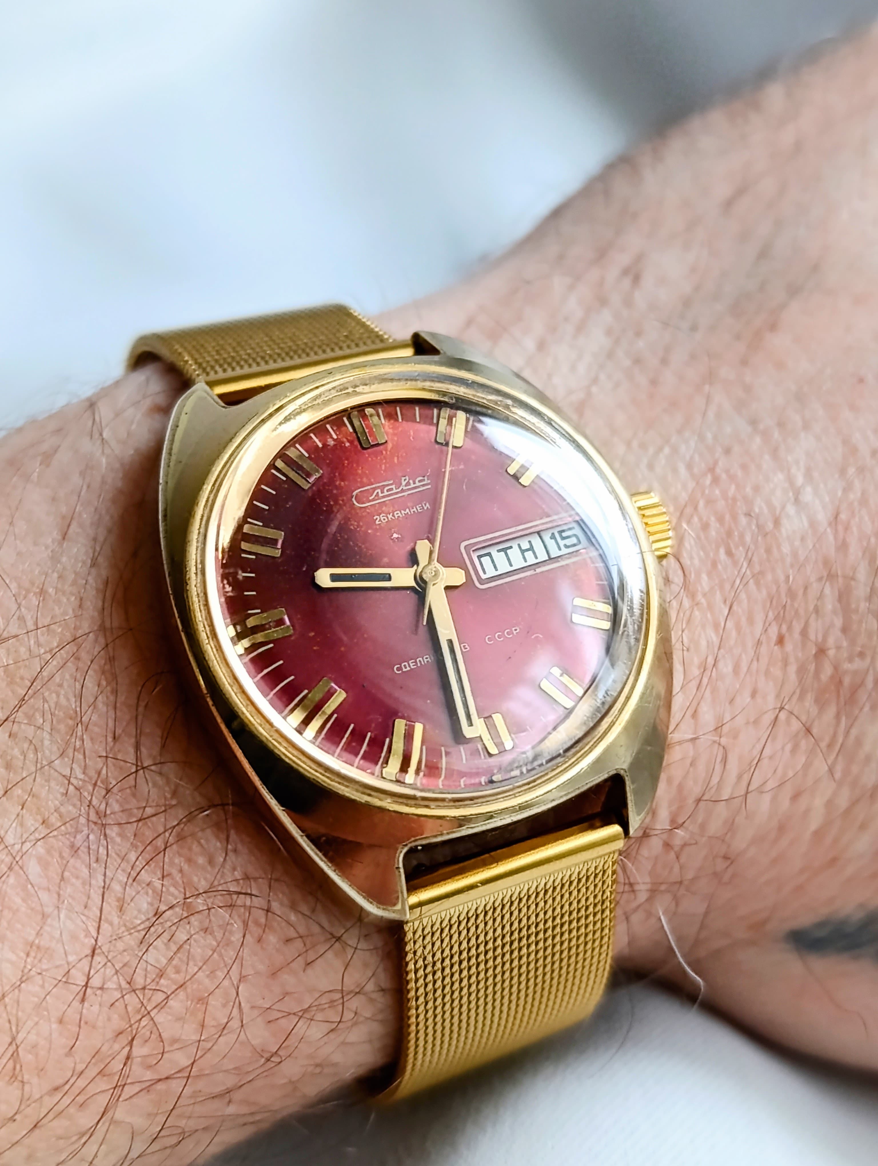 Soviet Watch Slava  Cal.: 2428 Original Soviet Wristwatch Made in USSR 1980s – thumbnail 8