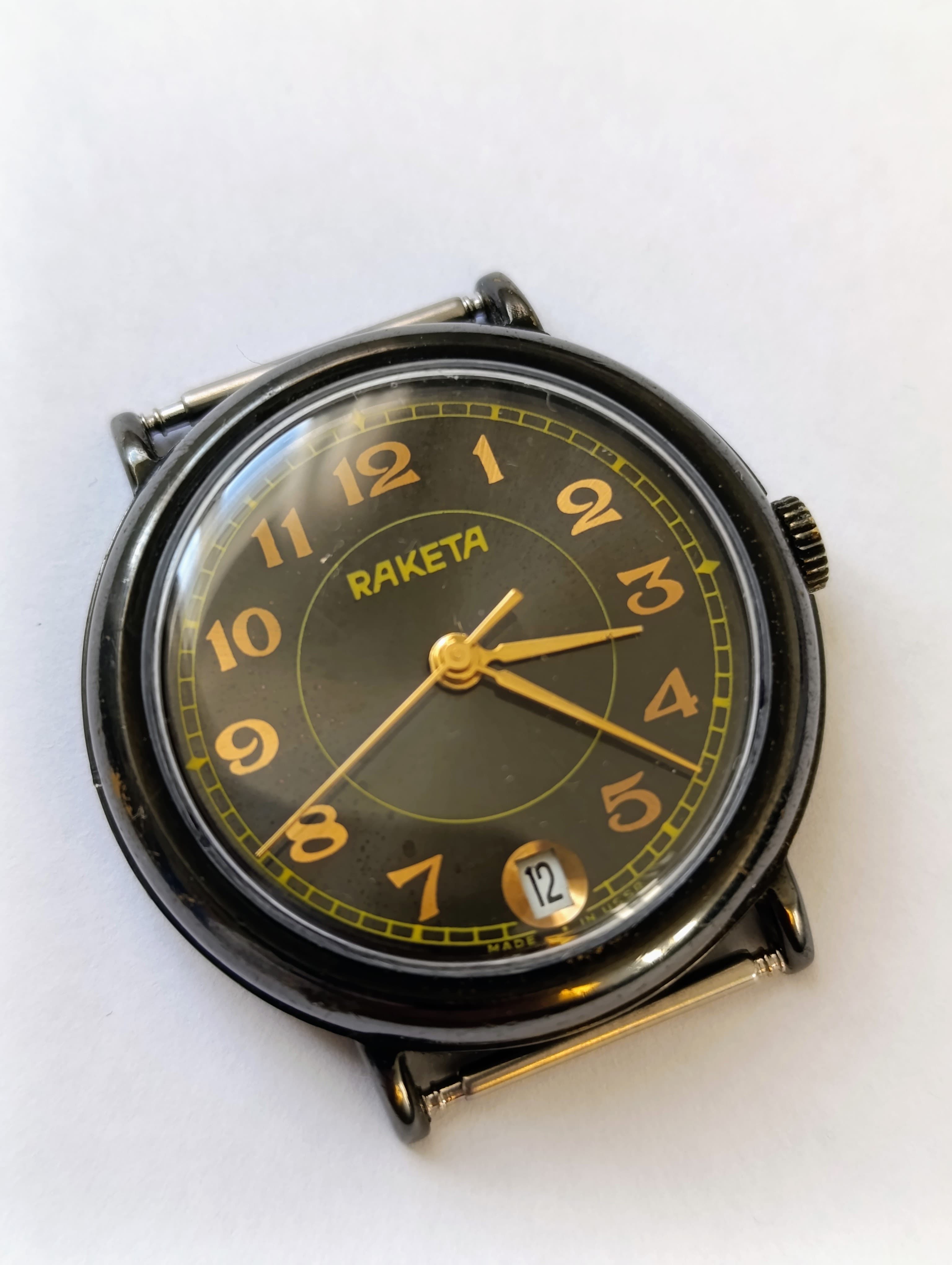 Raketa Black Prince Watch - Vintage Soviet Era Men's Wristwatch – thumbnail 10