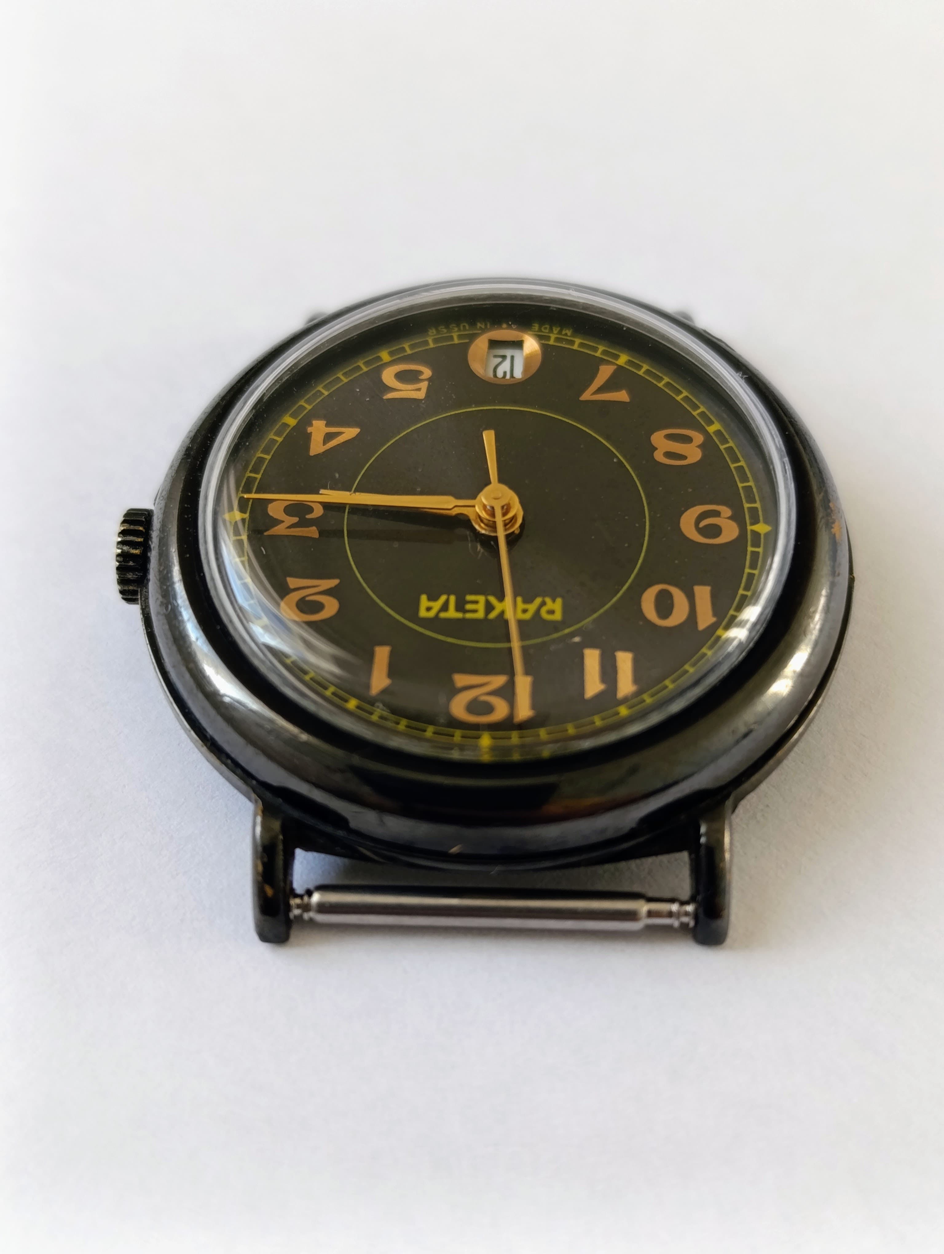 Raketa Black Prince Watch - Vintage Soviet Era Men's Wristwatch – thumbnail 6