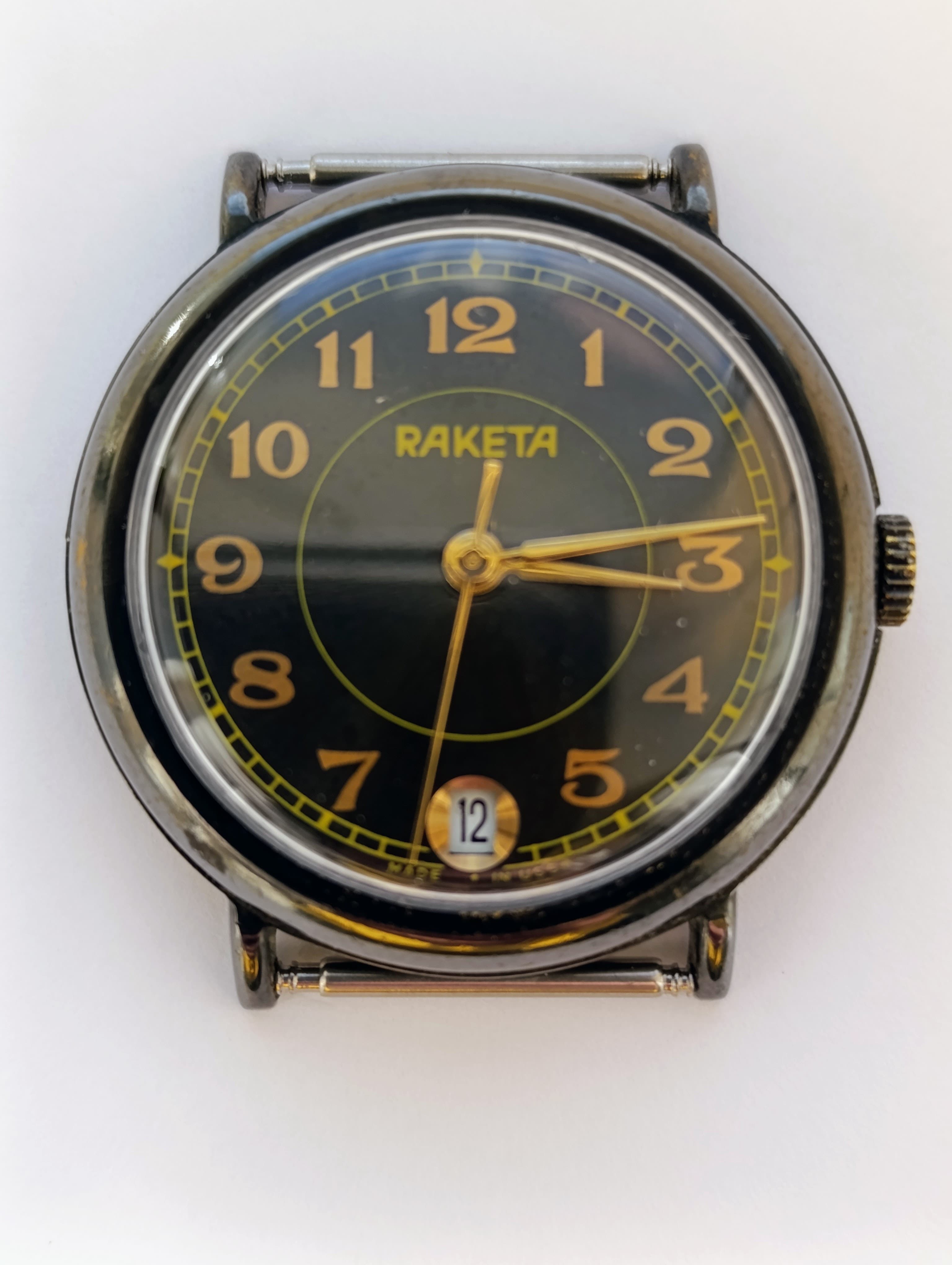 Raketa Black Prince Watch - Vintage Soviet Era Men's Wristwatch – thumbnail 2