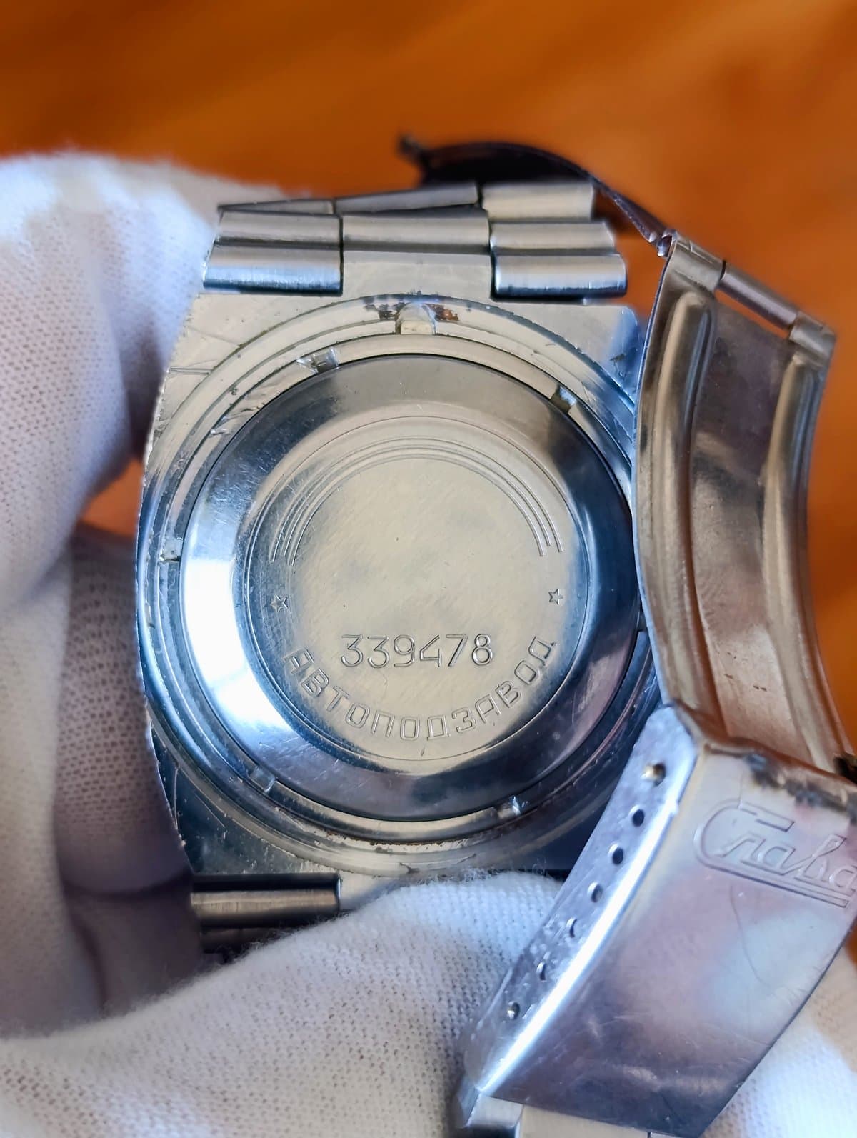 Slava Tank Rare Vintage Men's Automatic Wristwatch Made in USSR 1980s – thumbnail 7
