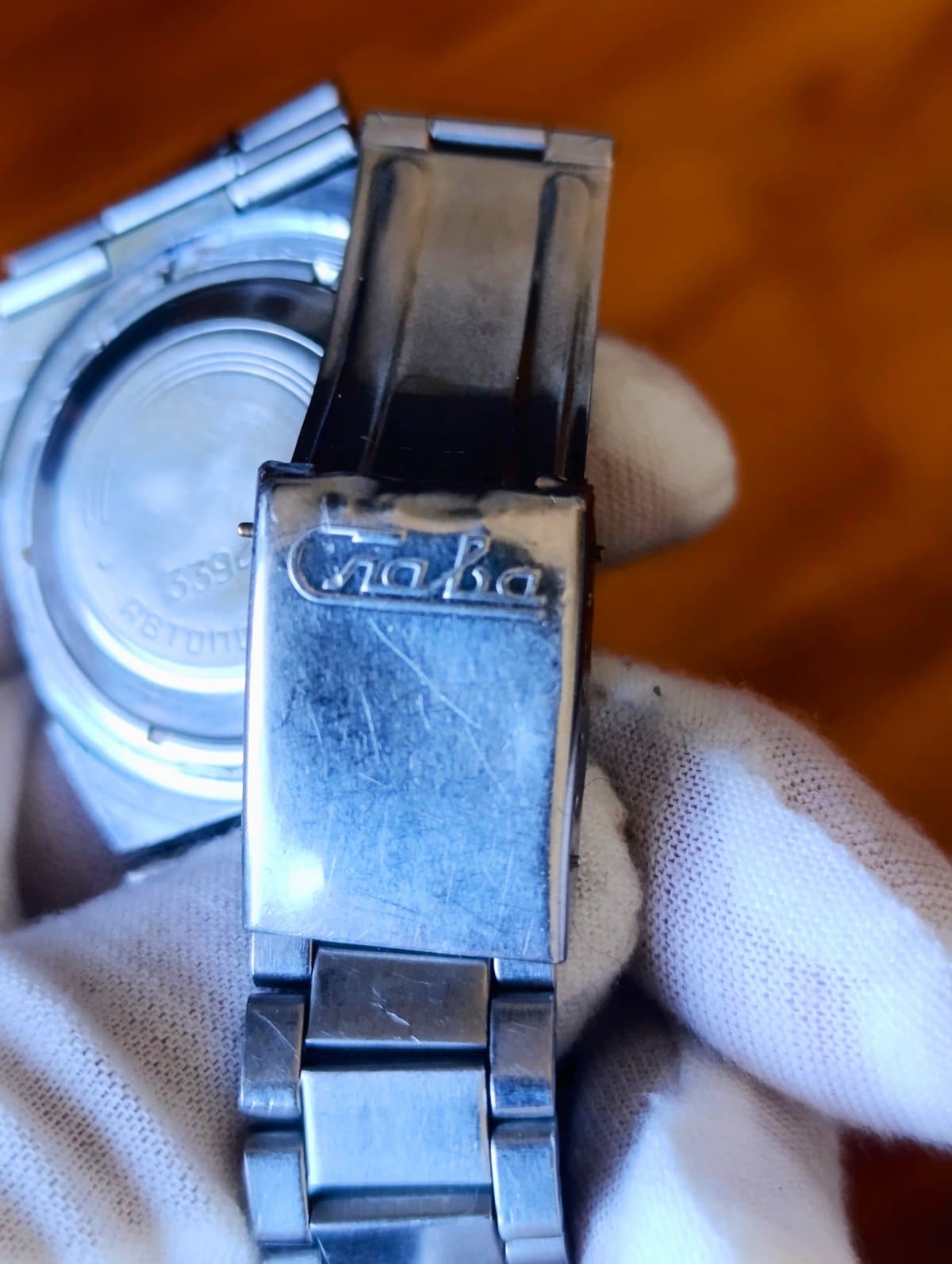 Slava Tank Rare Vintage Men's Automatic Wristwatch Made in USSR 1980s – thumbnail 8