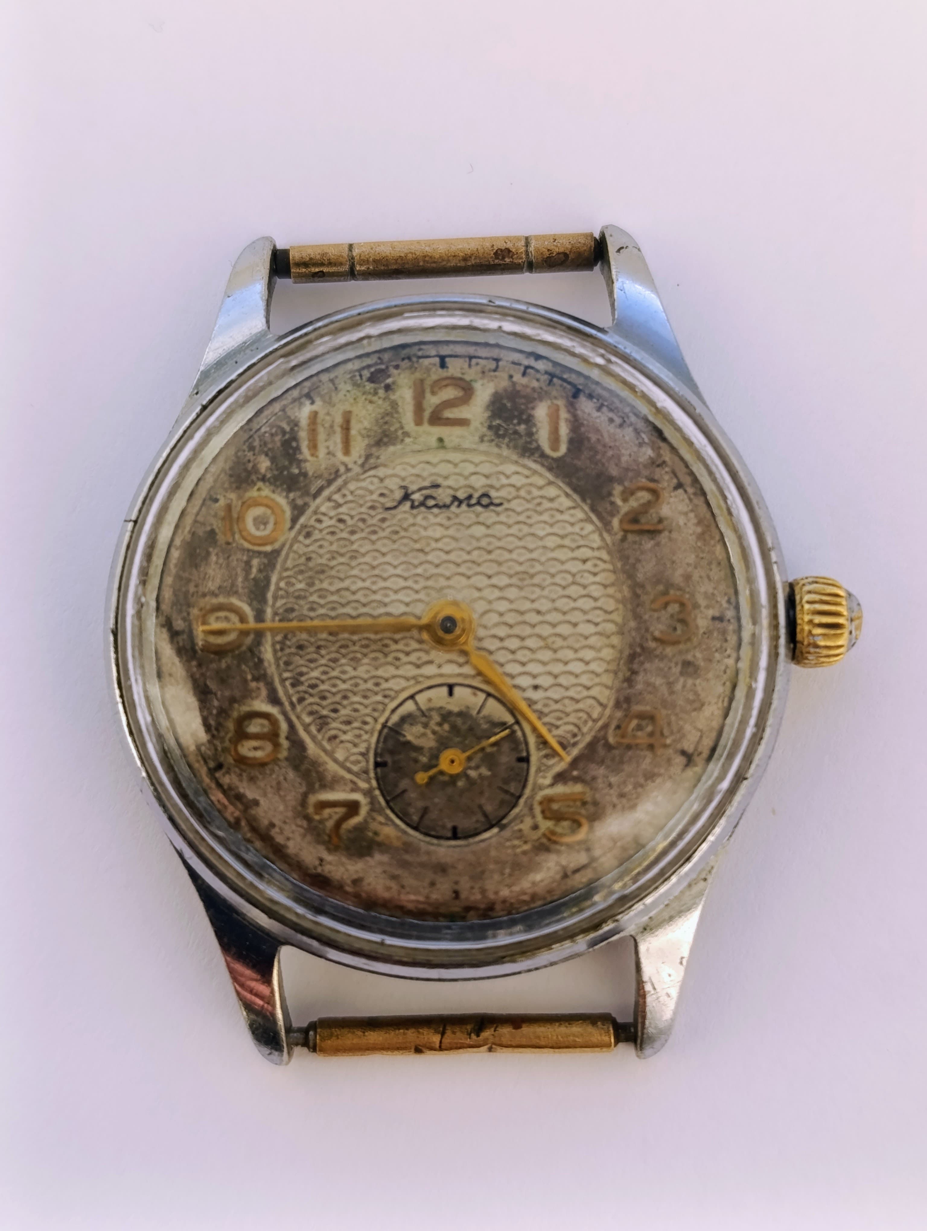 Rare 1957 CHCHZ Kama Watch from USSR, 17 Jewel Chistopol – thumbnail 4